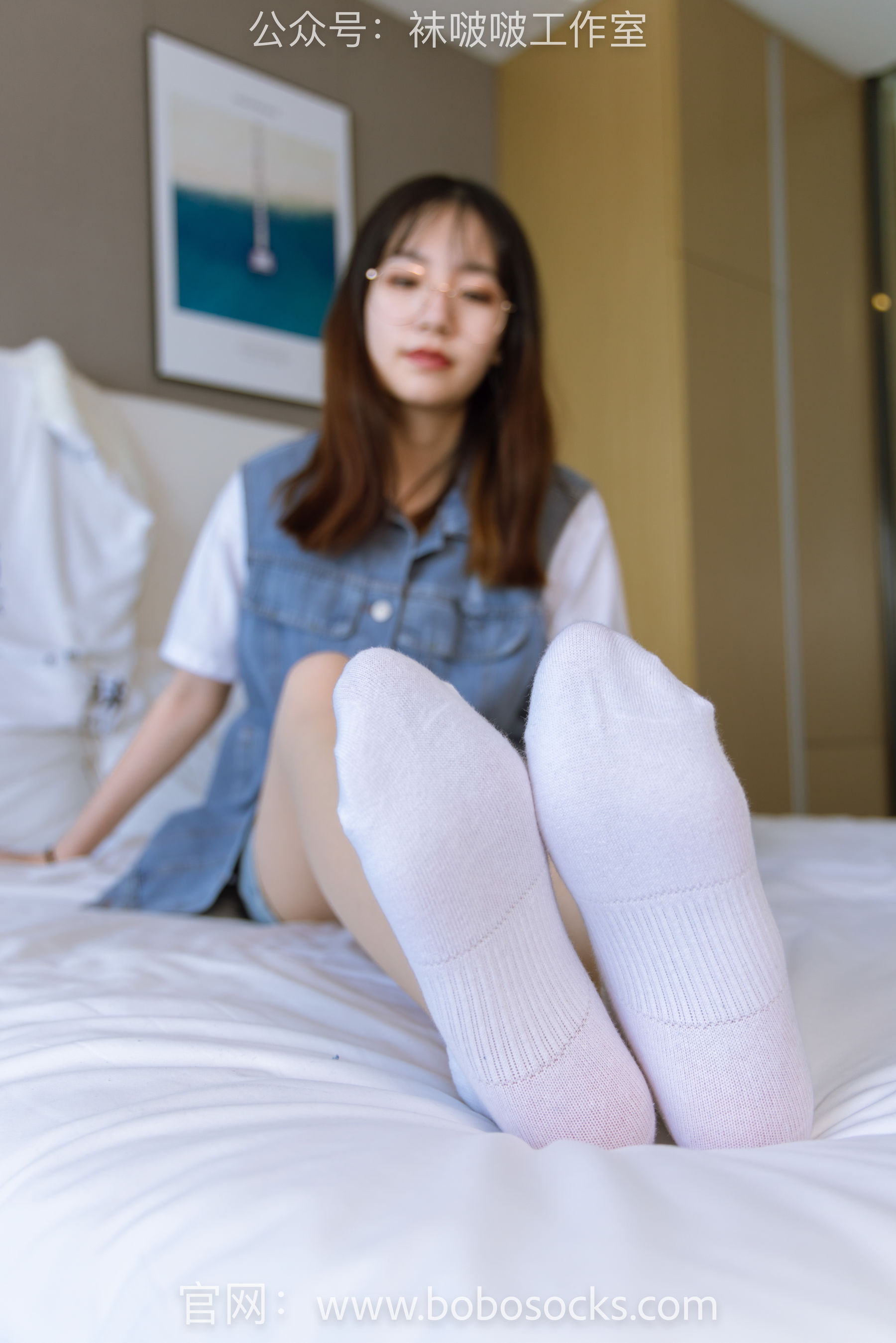 BoBoSocks袜啵啵 No.123 小甜豆-板鞋、白棉袜、肉丝