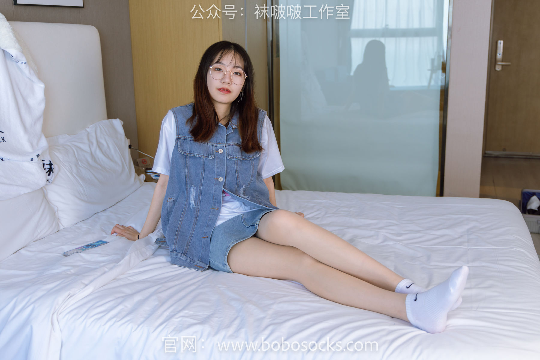BoBoSocks袜啵啵 No.123 小甜豆-板鞋、白棉袜、肉丝