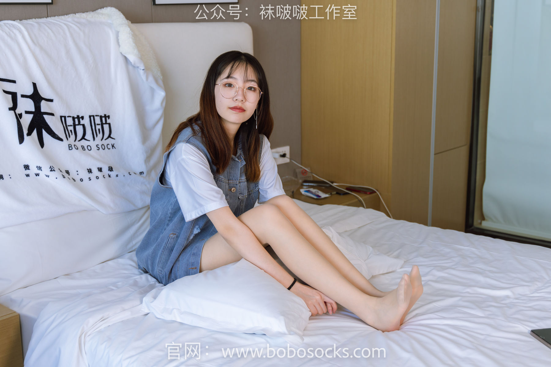 BoBoSocks袜啵啵 No.123 小甜豆-板鞋、白棉袜、肉丝