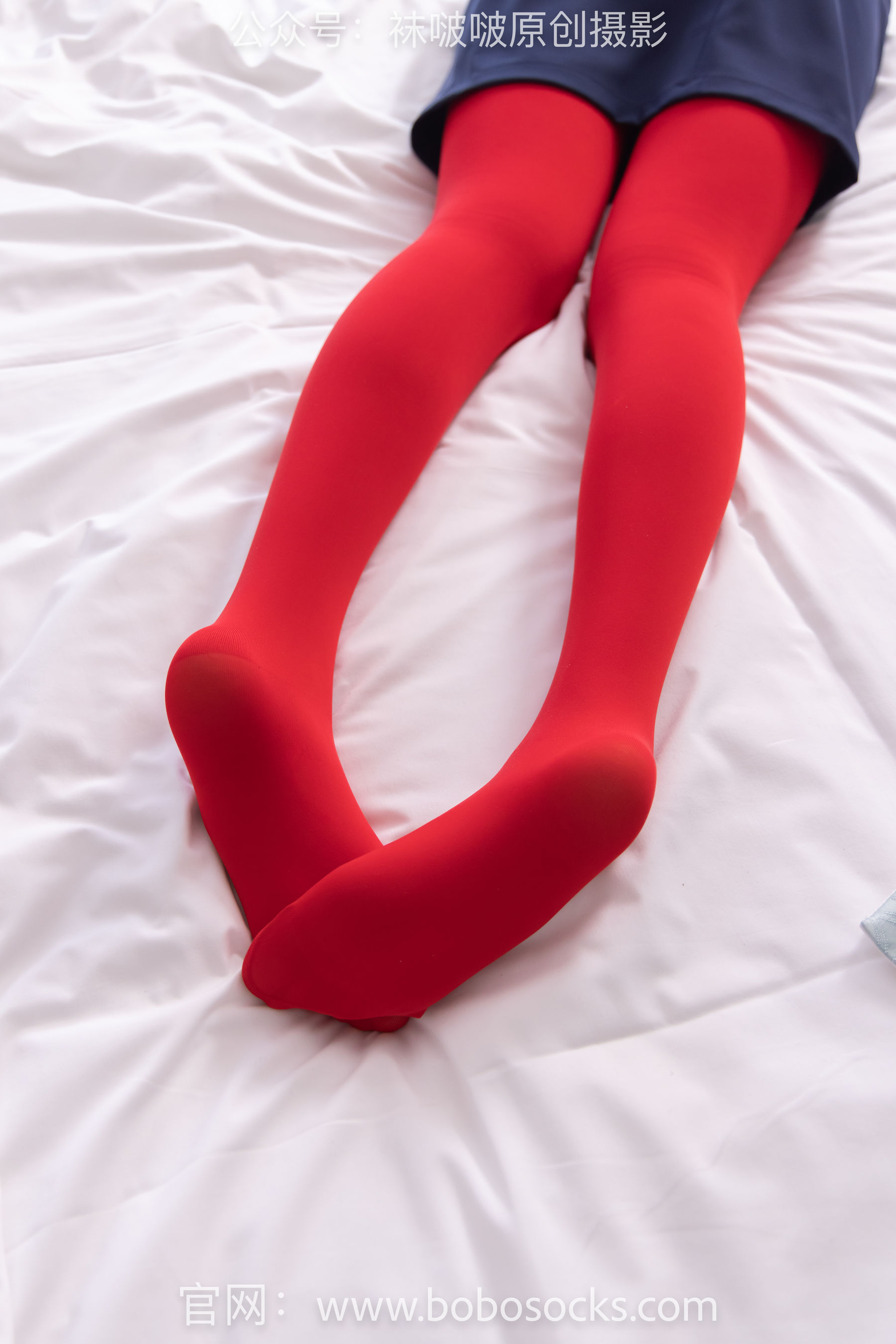 BoBoSocks袜啵啵 No.132 小甜豆-aj1板鞋、蓝色短靴、厚黑丝、厚红丝