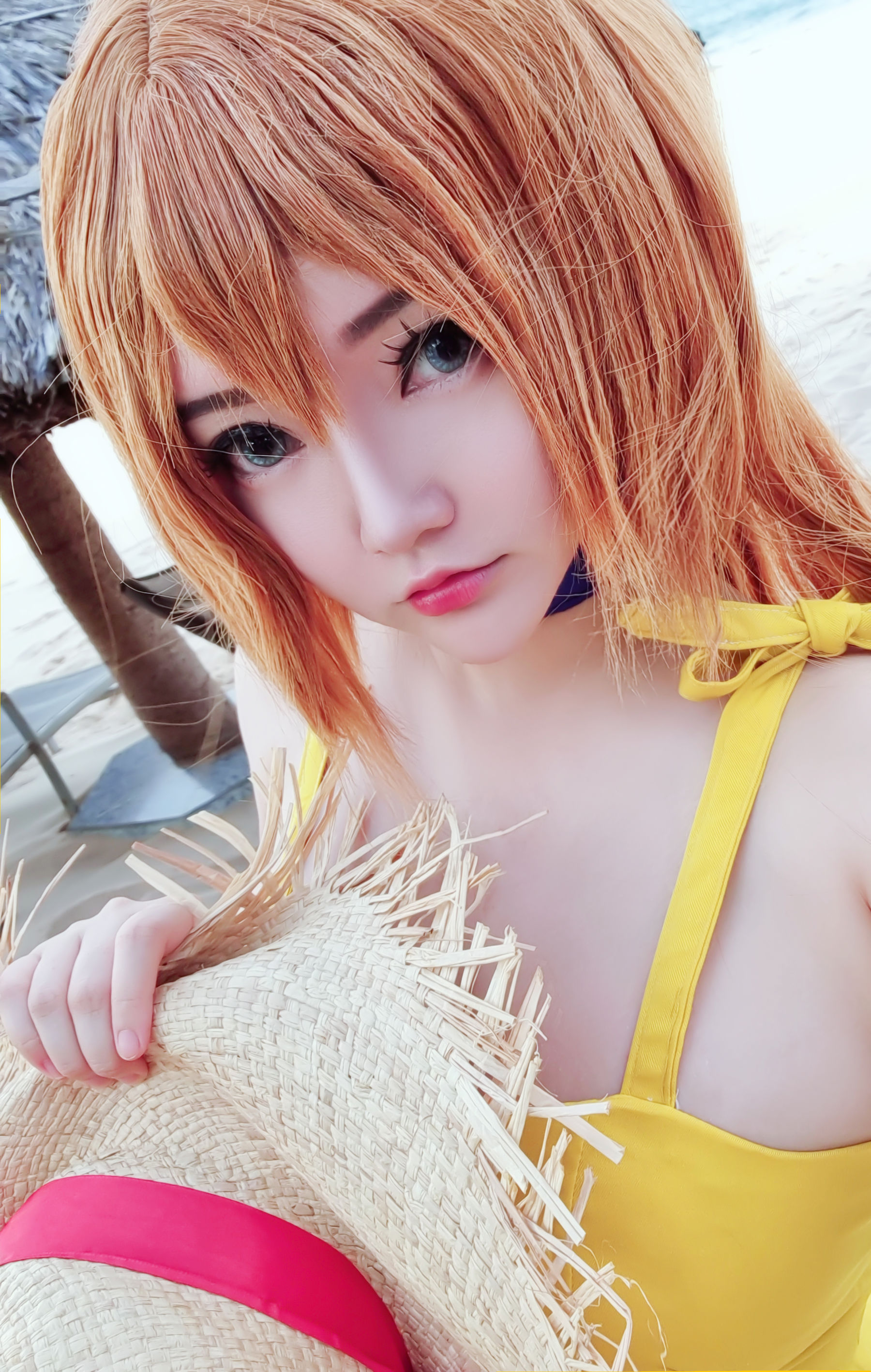 Coser小姐姐Potato Godzilla - Asuka Yellow Dress