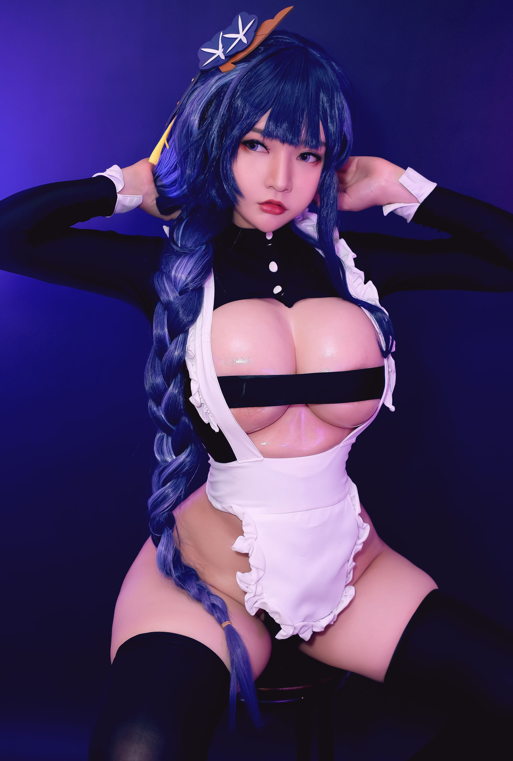 Coser小姐姐Potato Godzilla - Maid Raiden Shogun