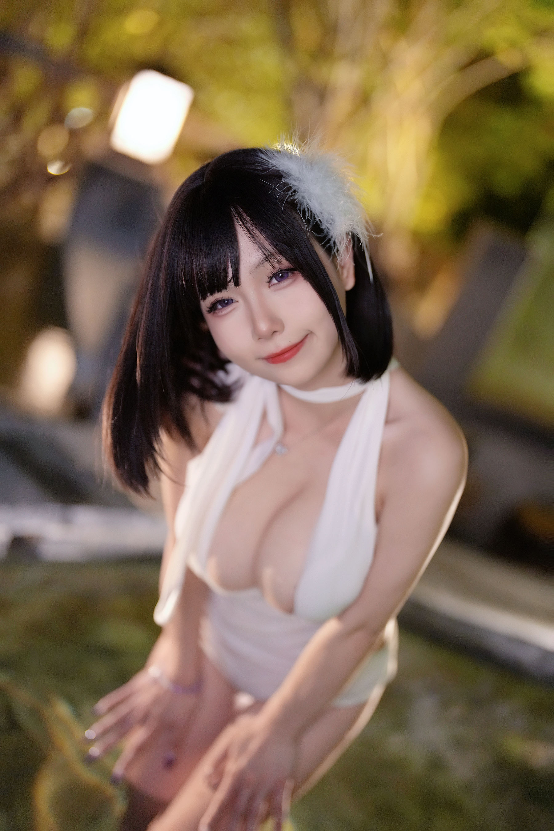 末夜787 - 白色泳装