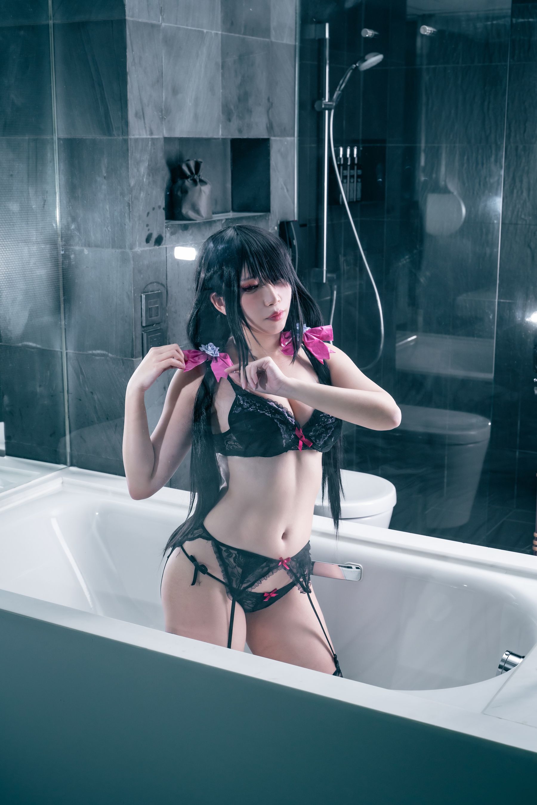 小琪-Aki - Kurumi Black Underwear