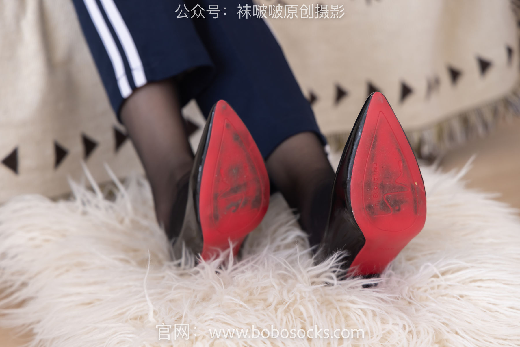 BoBoSocks袜啵啵 No.135 小甜豆-高跟鞋、黑丝、裸足