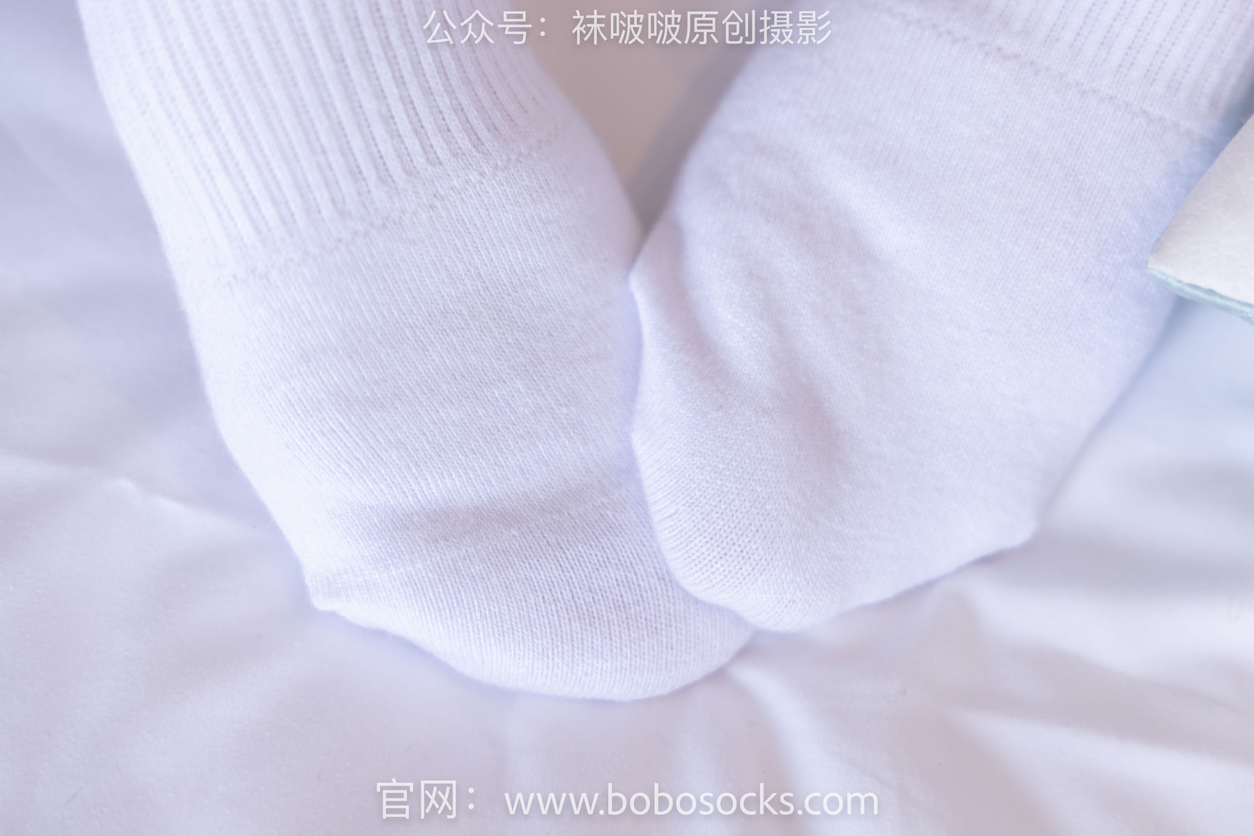 BoBoSocks袜啵啵 No.136 小甜豆-高跟长靴、白棉袜、裸足