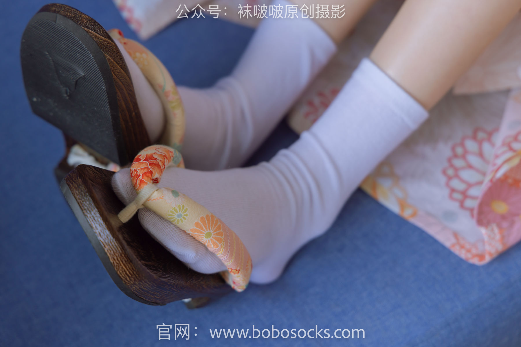 BoBoSocks袜啵啵 No.137 稚予-木屐、分指白棉袜、裸足、和风浴衣