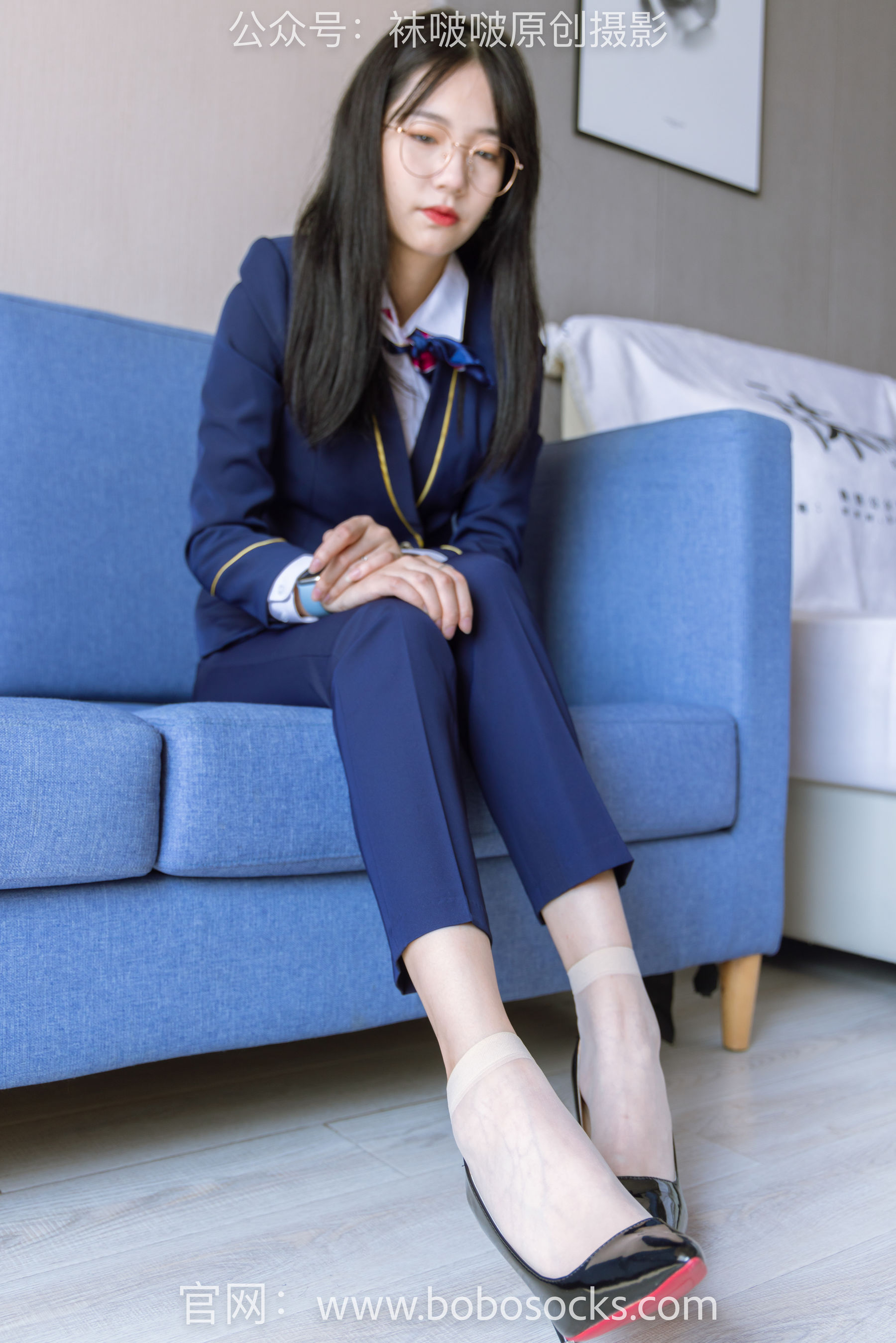 BoBoSocks袜啵啵 No.139 小甜豆-高跟鞋、短肉丝、空姐制服