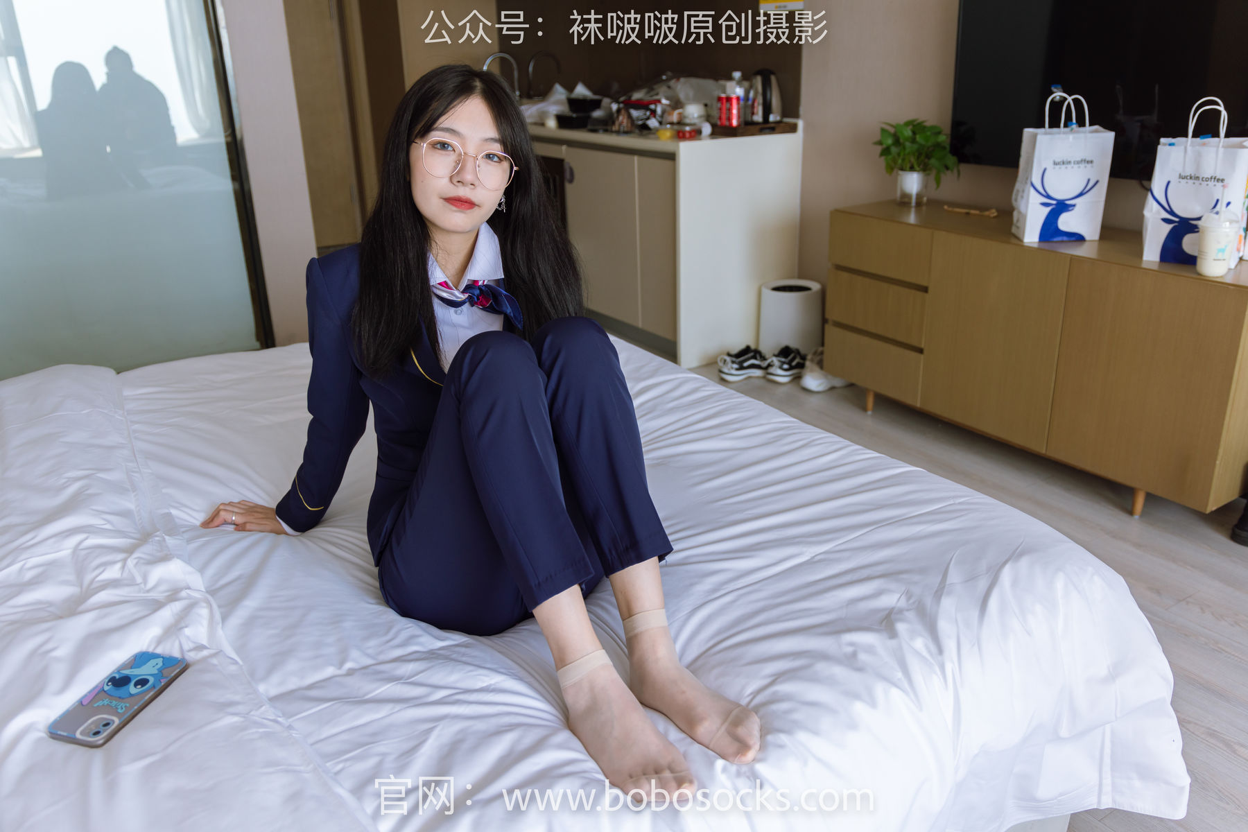 BoBoSocks袜啵啵 No.139 小甜豆-高跟鞋、短肉丝、空姐制服