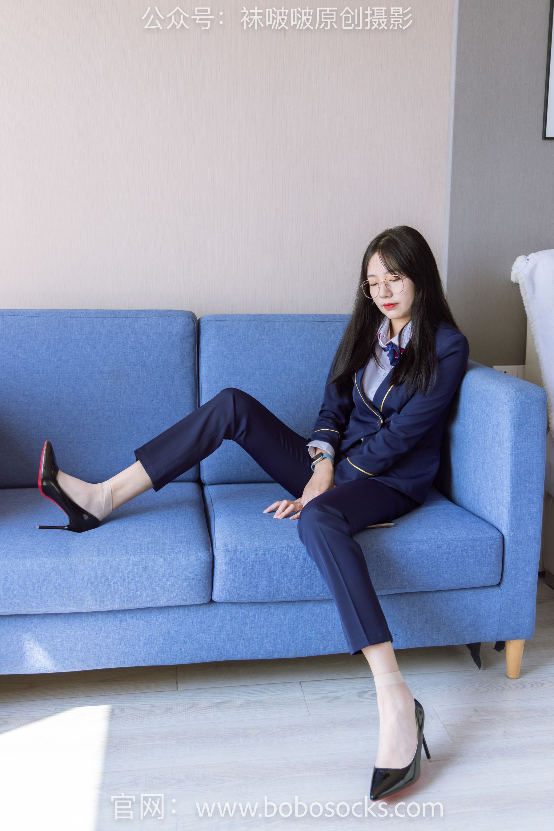 BoBoSocks袜啵啵 No.139 小甜豆-高跟鞋、短肉丝、空姐制服