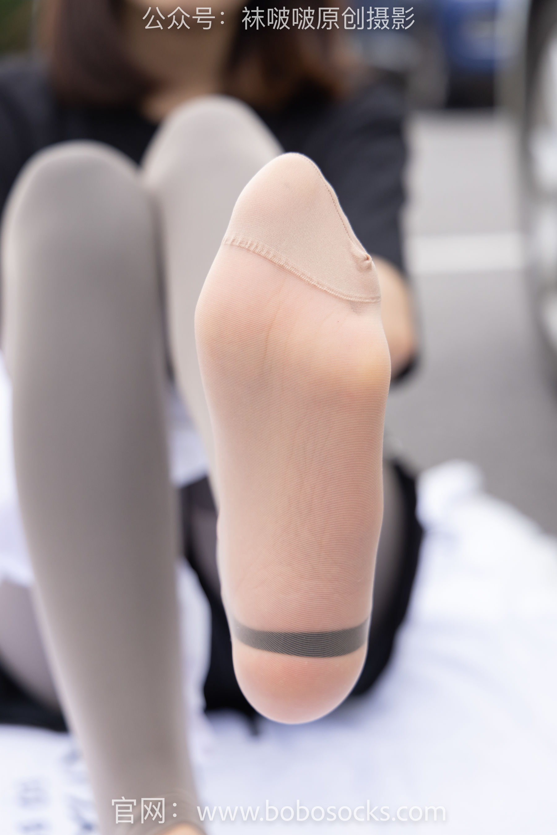 BoBoSocks袜啵啵 No.146 小甜豆-高跟长靴、黑色踩脚裤、肉丝