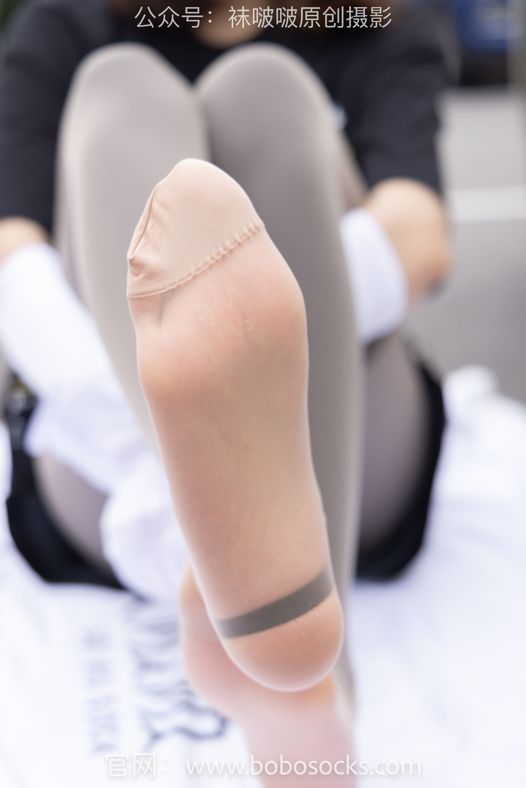 BoBoSocks袜啵啵 No.146 小甜豆-高跟长靴、黑色踩脚裤、肉丝