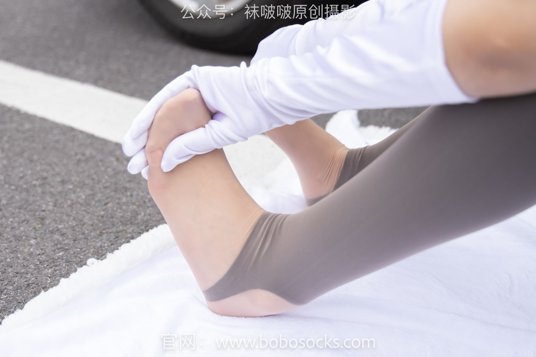 BoBoSocks袜啵啵 No.146 小甜豆-高跟长靴、黑色踩脚裤、肉丝