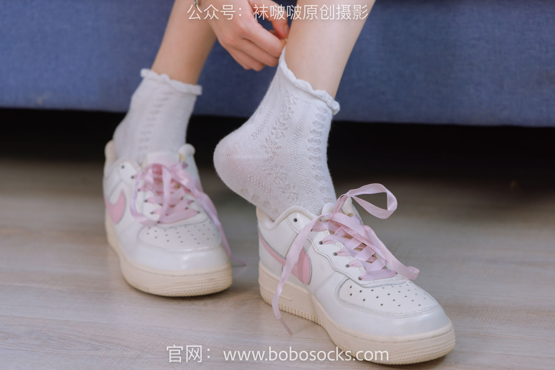BoBoSocks袜啵啵 No.147 稚予-空军一号板鞋、白棉袜、体操服