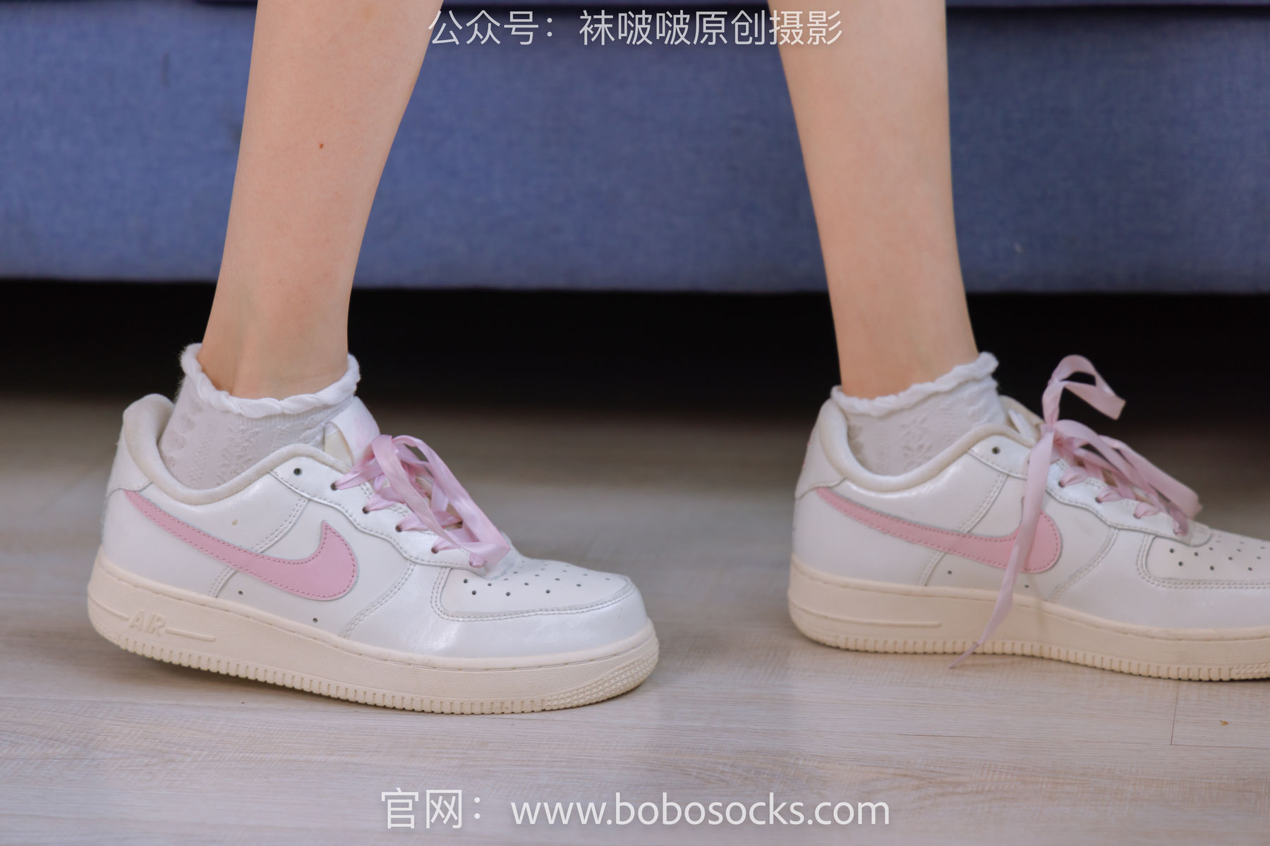 BoBoSocks袜啵啵 No.147 稚予-空军一号板鞋、白棉袜、体操服