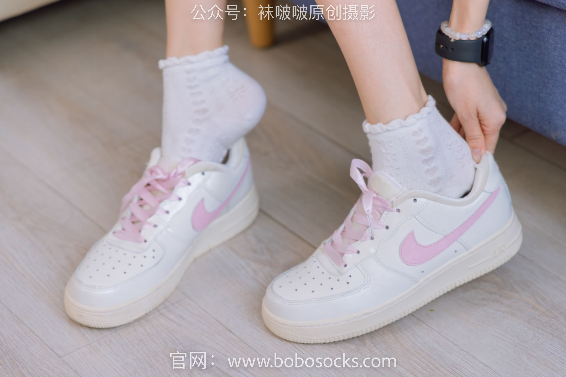 BoBoSocks袜啵啵 No.147 稚予-空军一号板鞋、白棉袜、体操服