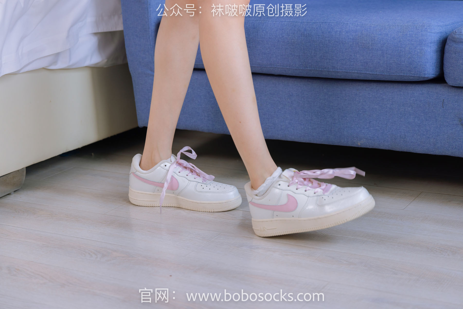 BoBoSocks袜啵啵 No.147 稚予-空军一号板鞋、白棉袜、体操服