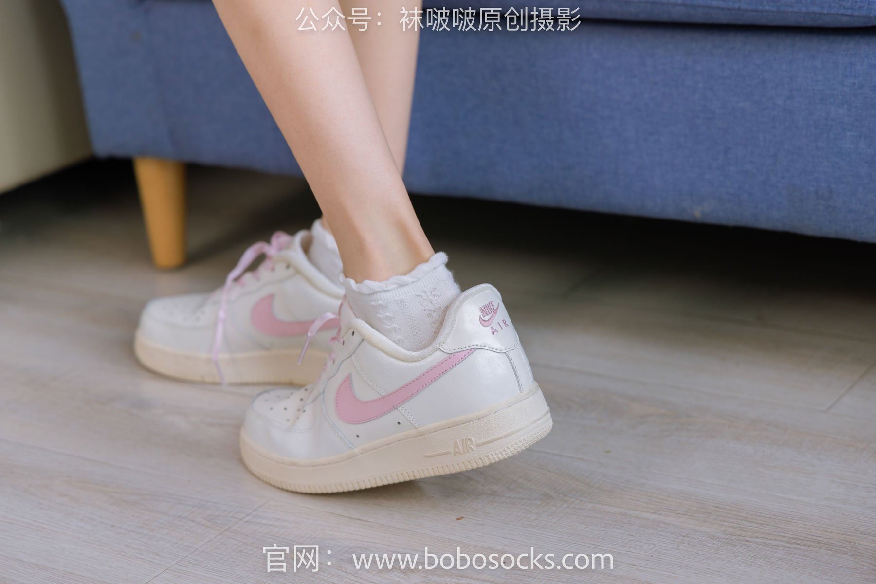 BoBoSocks袜啵啵 No.147 稚予-空军一号板鞋、白棉袜、体操服