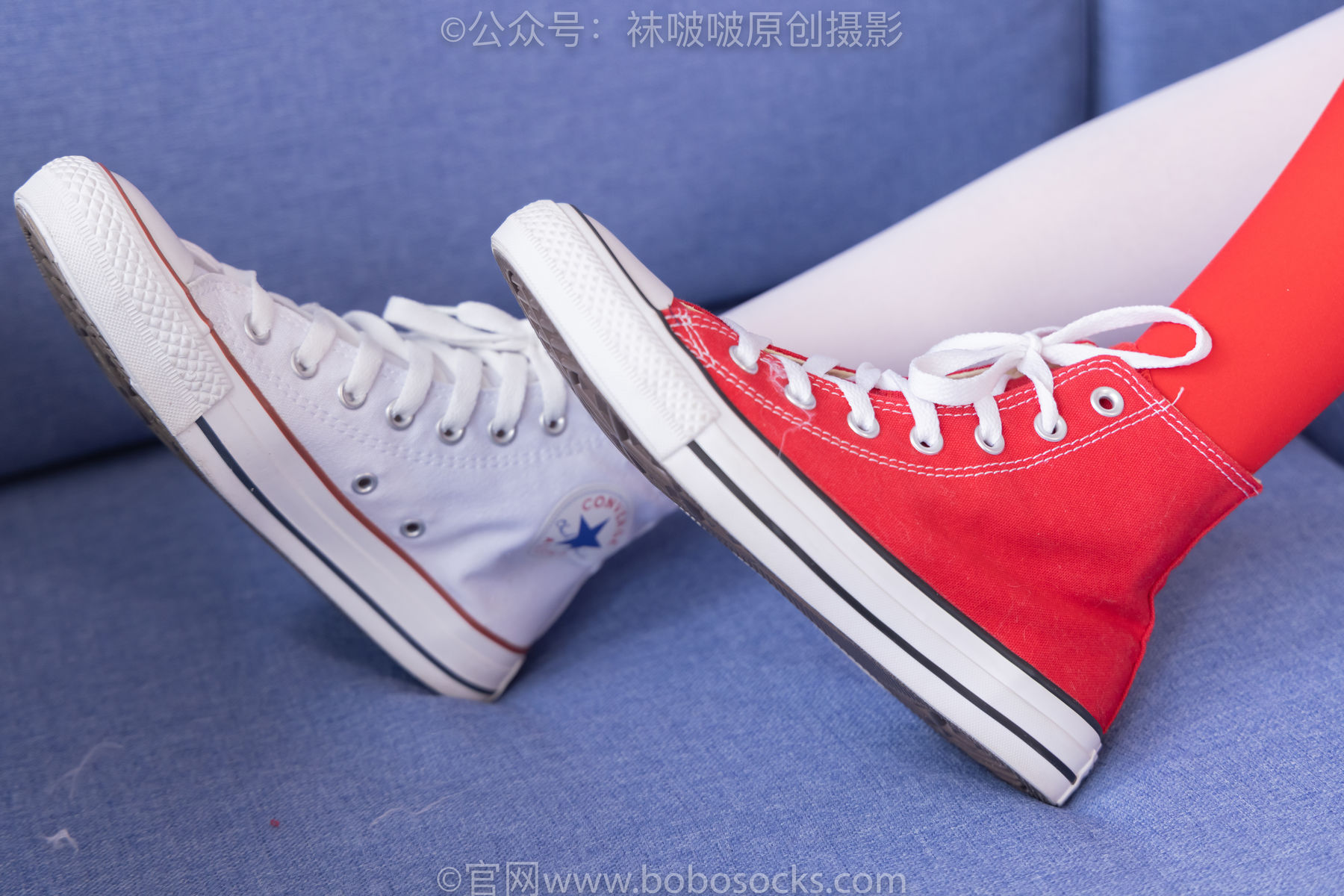 BoBoSocks袜啵啵 No.152 稚予-圣诞服、帆布鞋、厚白丝、厚红丝