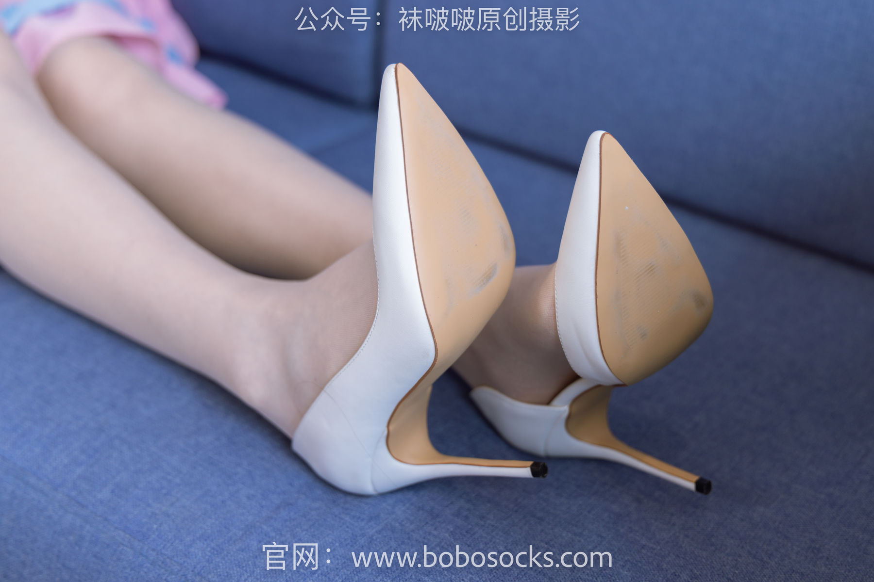 BoBoSocks袜啵啵 No.154 小甜豆-两双高跟鞋、珠光白丝、女仆装