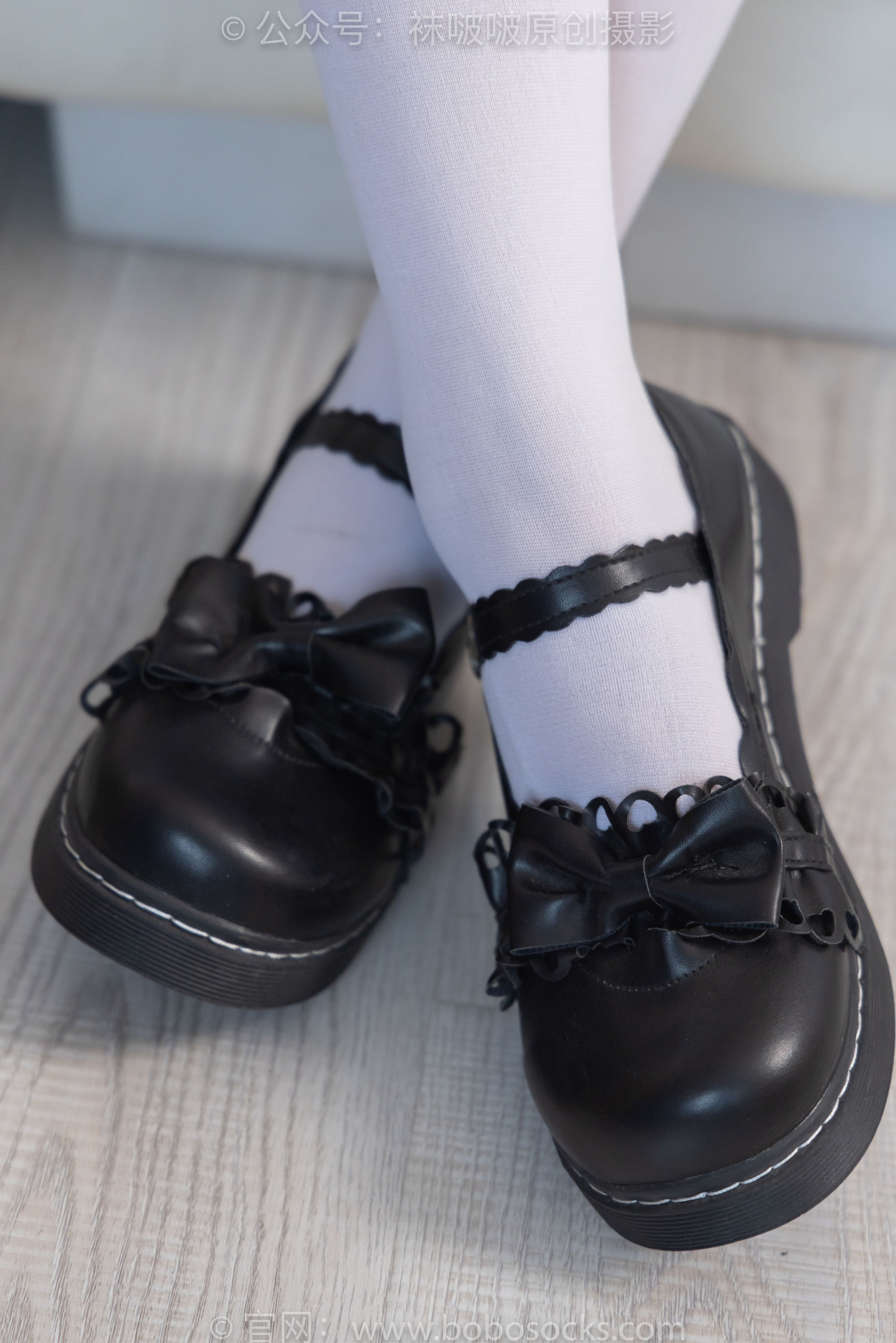 BoBoSocks袜啵啵 No.160 小淳-匡威板鞋、黑皮鞋、短肉丝、白丝小腿袜