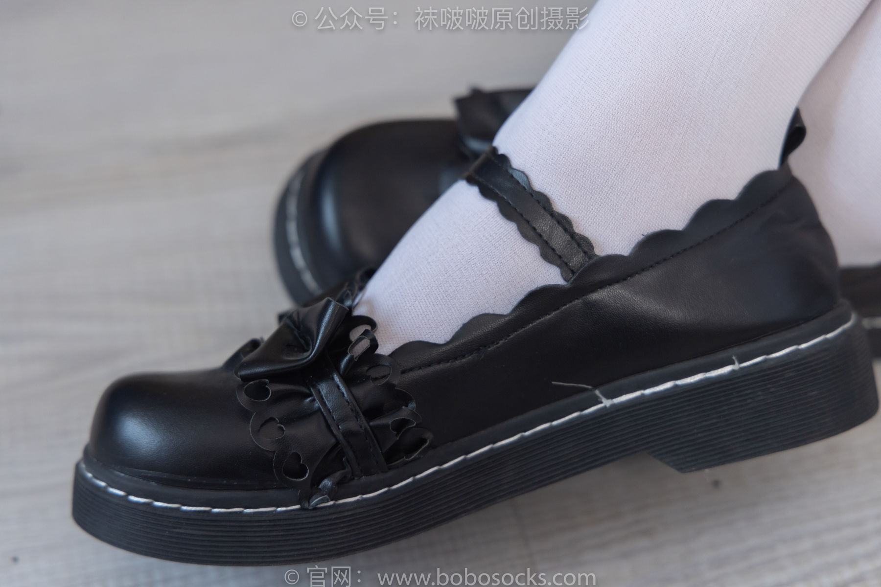 BoBoSocks袜啵啵 No.160 小淳-匡威板鞋、黑皮鞋、短肉丝、白丝小腿袜