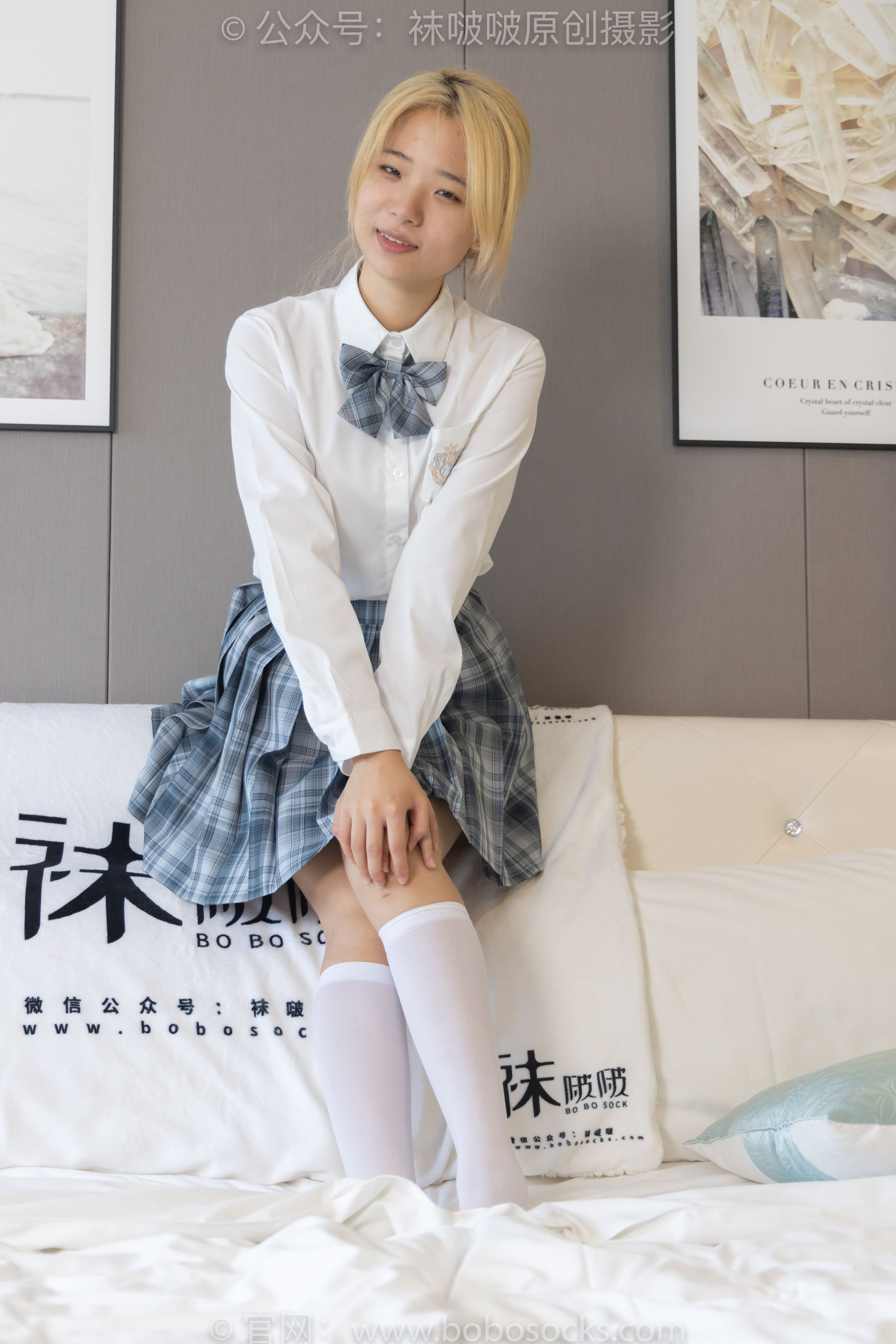 BoBoSocks袜啵啵 No.160 小淳-匡威板鞋、黑皮鞋、短肉丝、白丝小腿袜