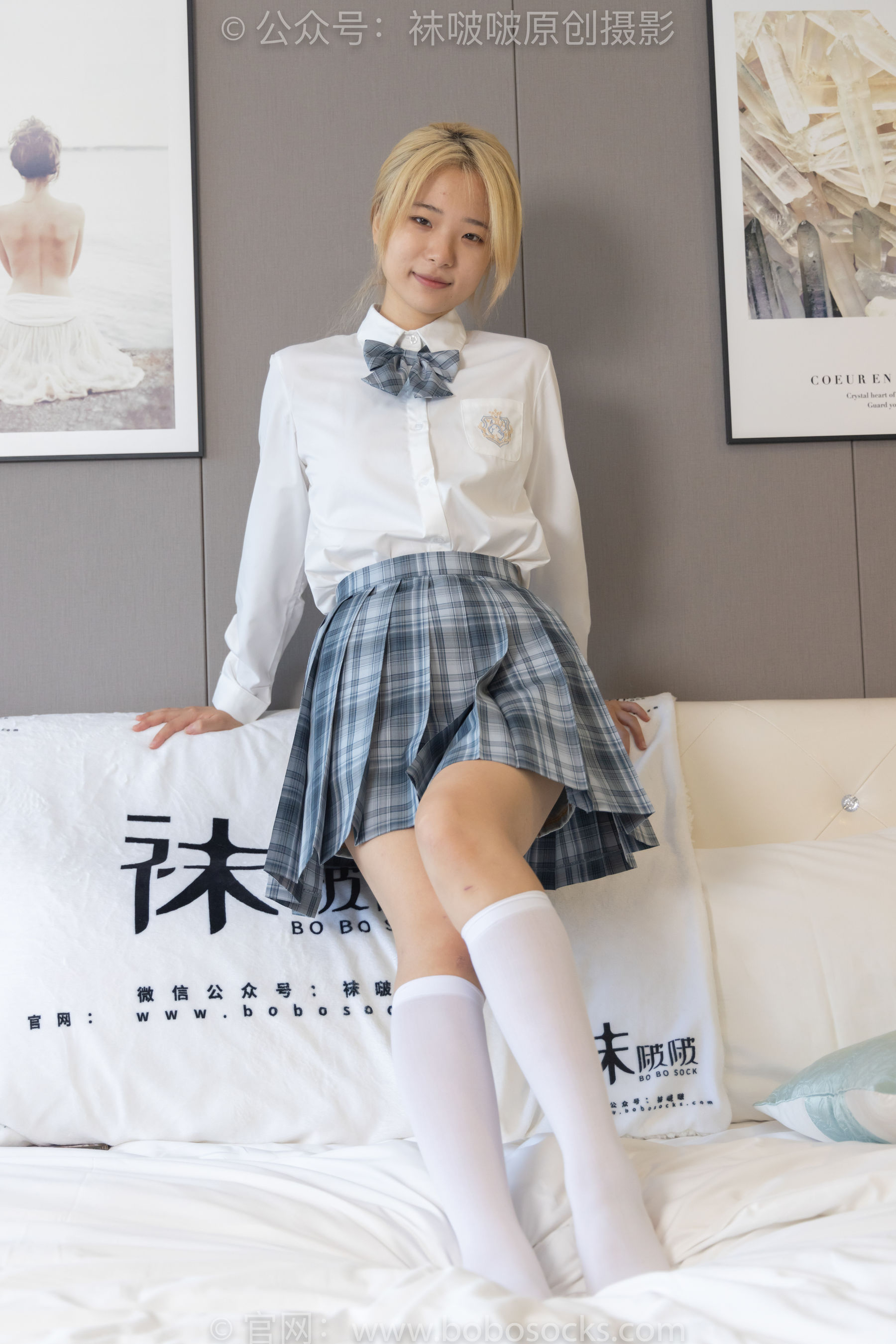 BoBoSocks袜啵啵 No.160 小淳-匡威板鞋、黑皮鞋、短肉丝、白丝小腿袜