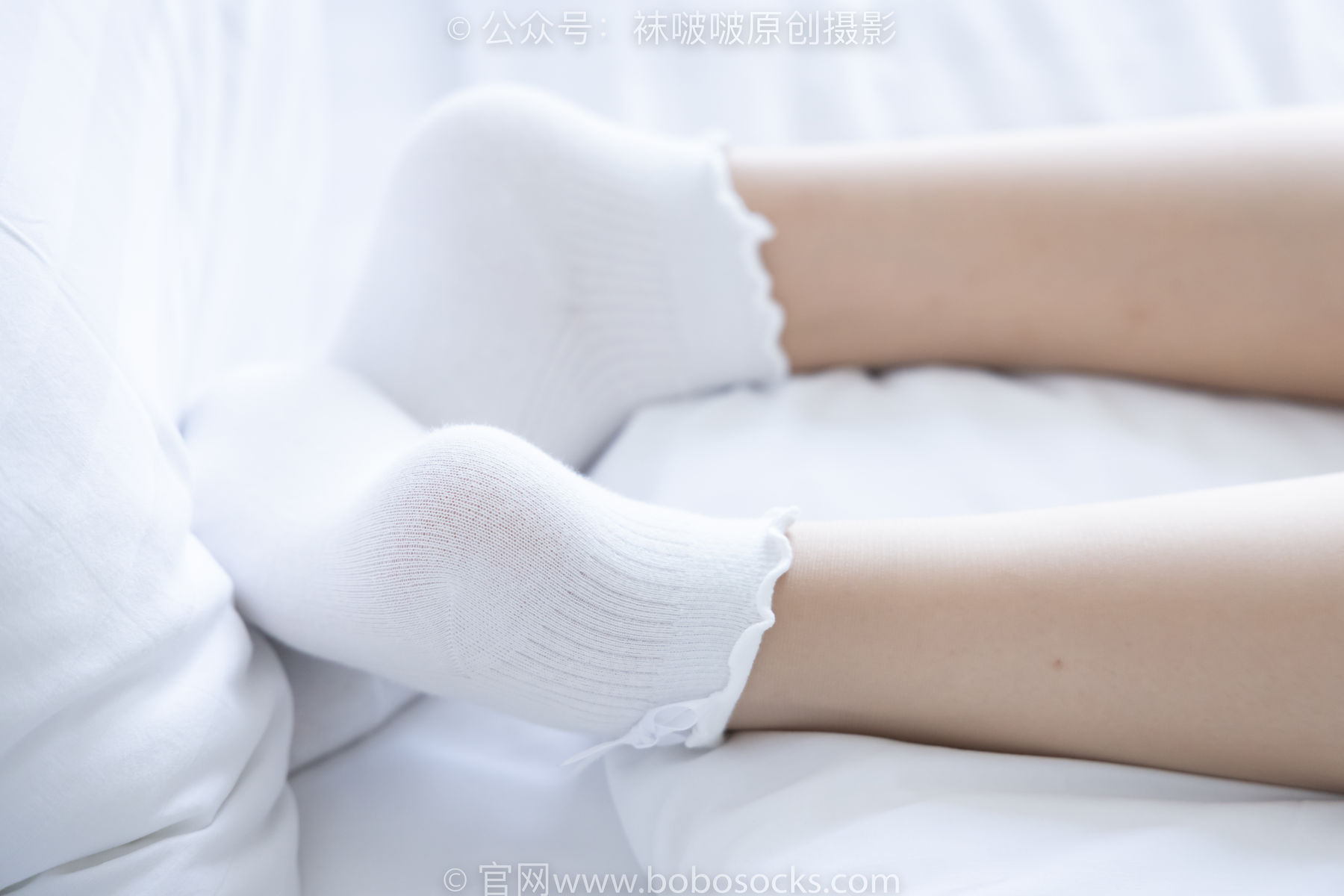BoBoSocks袜啵啵 No.163 小甜豆-空军一号板鞋、白棉袜、肉丝