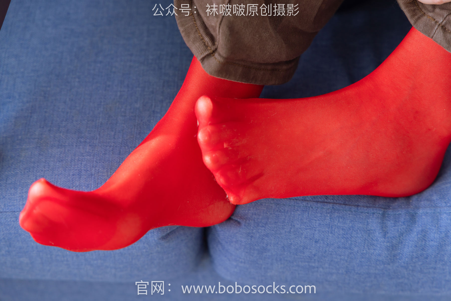 BoBoSocks袜啵啵 No.166 小甜豆稚予-板鞋、运动鞋、高跟鞋、白棉袜、蓝丝