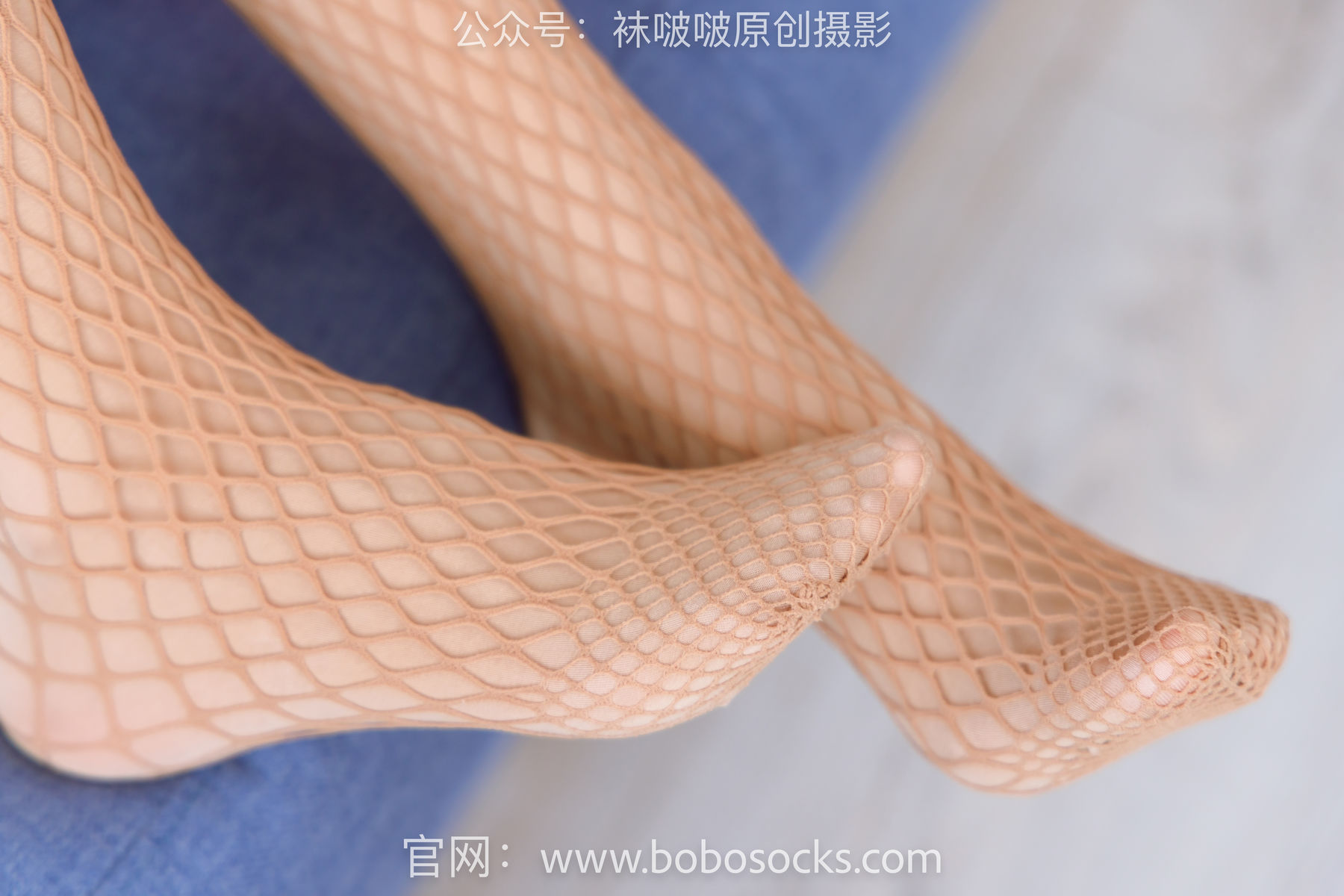 BoBoSocks袜啵啵 No.166 小甜豆稚予-板鞋、运动鞋、高跟鞋、白棉袜、蓝丝