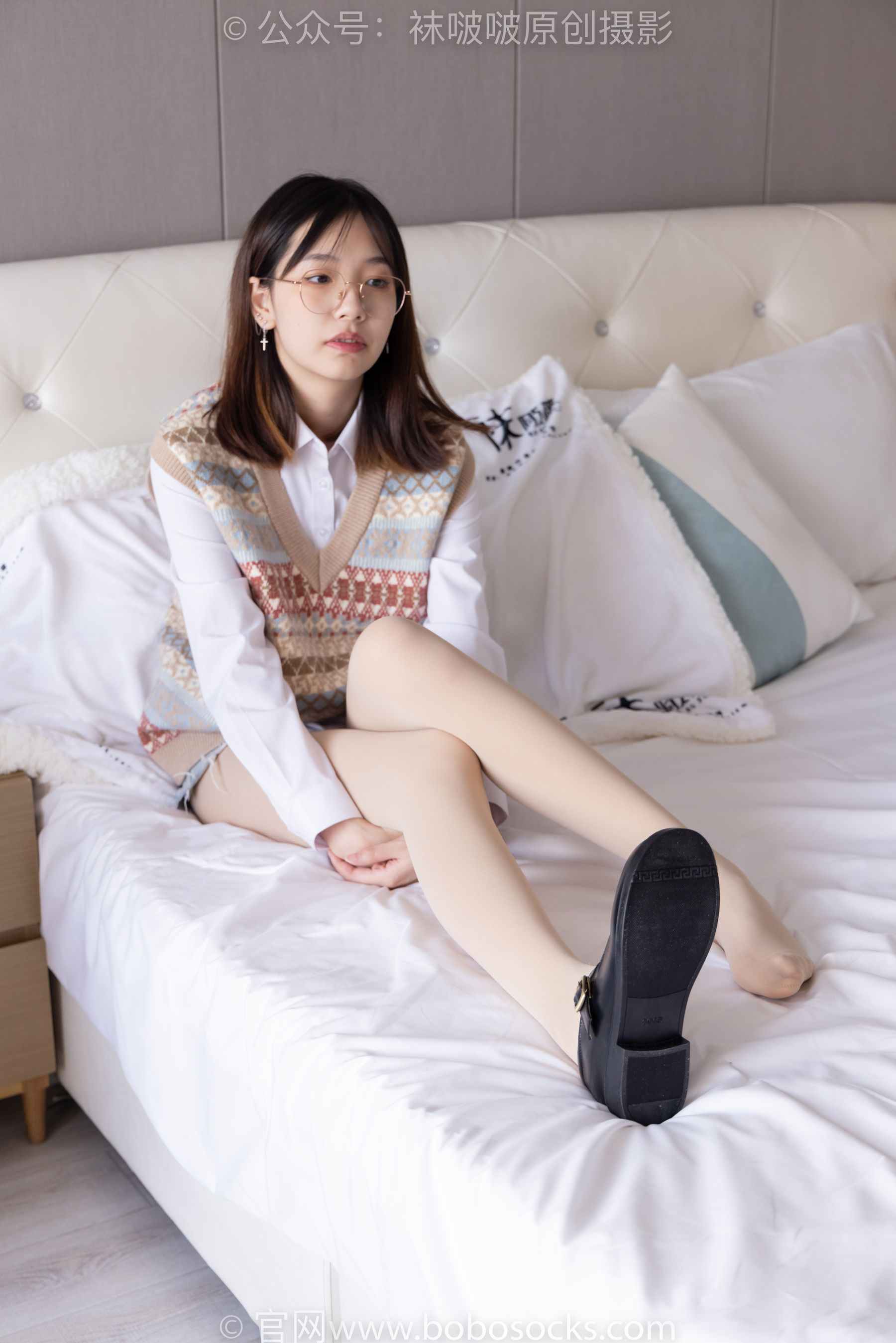 BoBoSocks袜啵啵 No.169 小甜豆-黑皮鞋、厚黑丝、厚肉丝