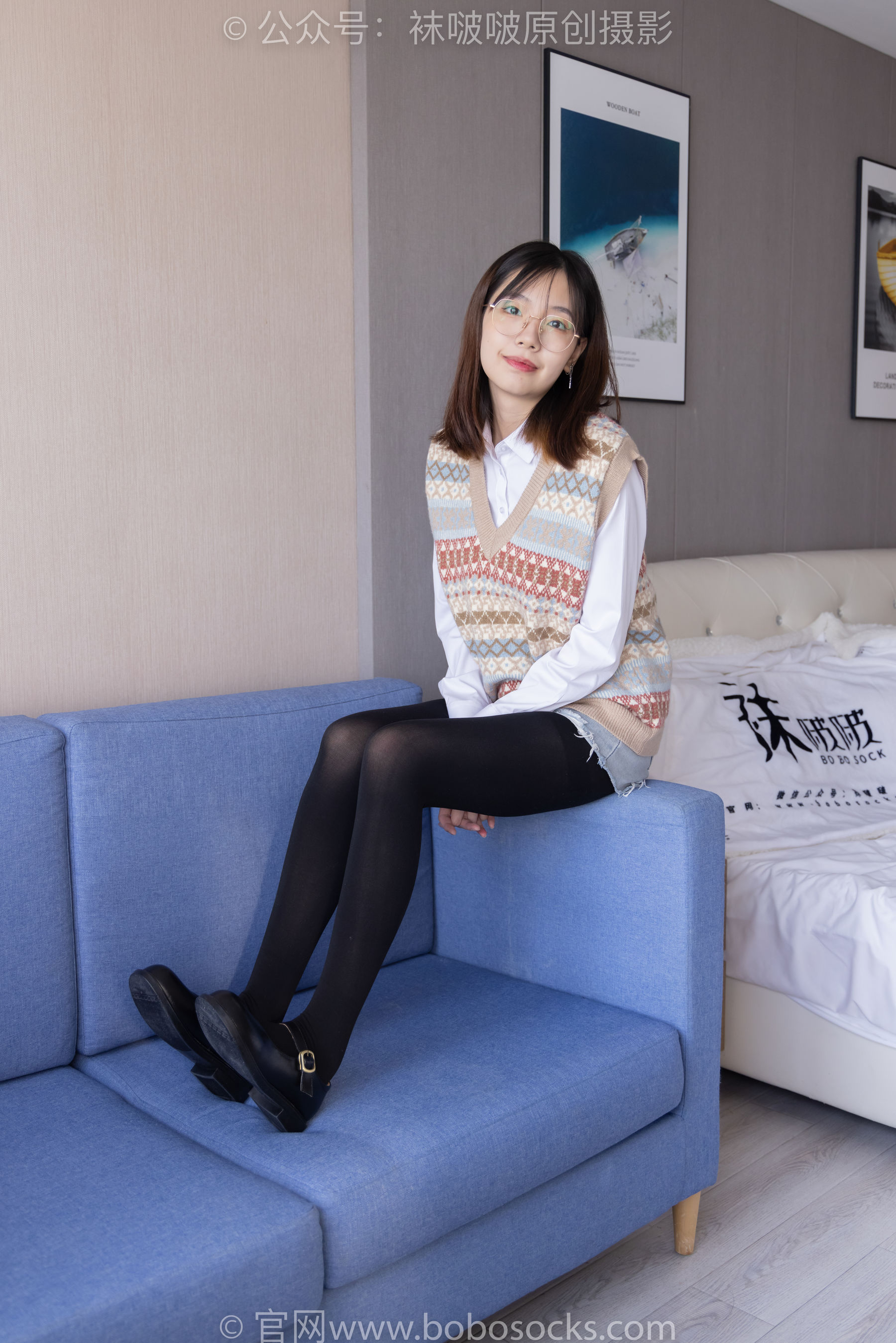 BoBoSocks袜啵啵 No.169 小甜豆-黑皮鞋、厚黑丝、厚肉丝