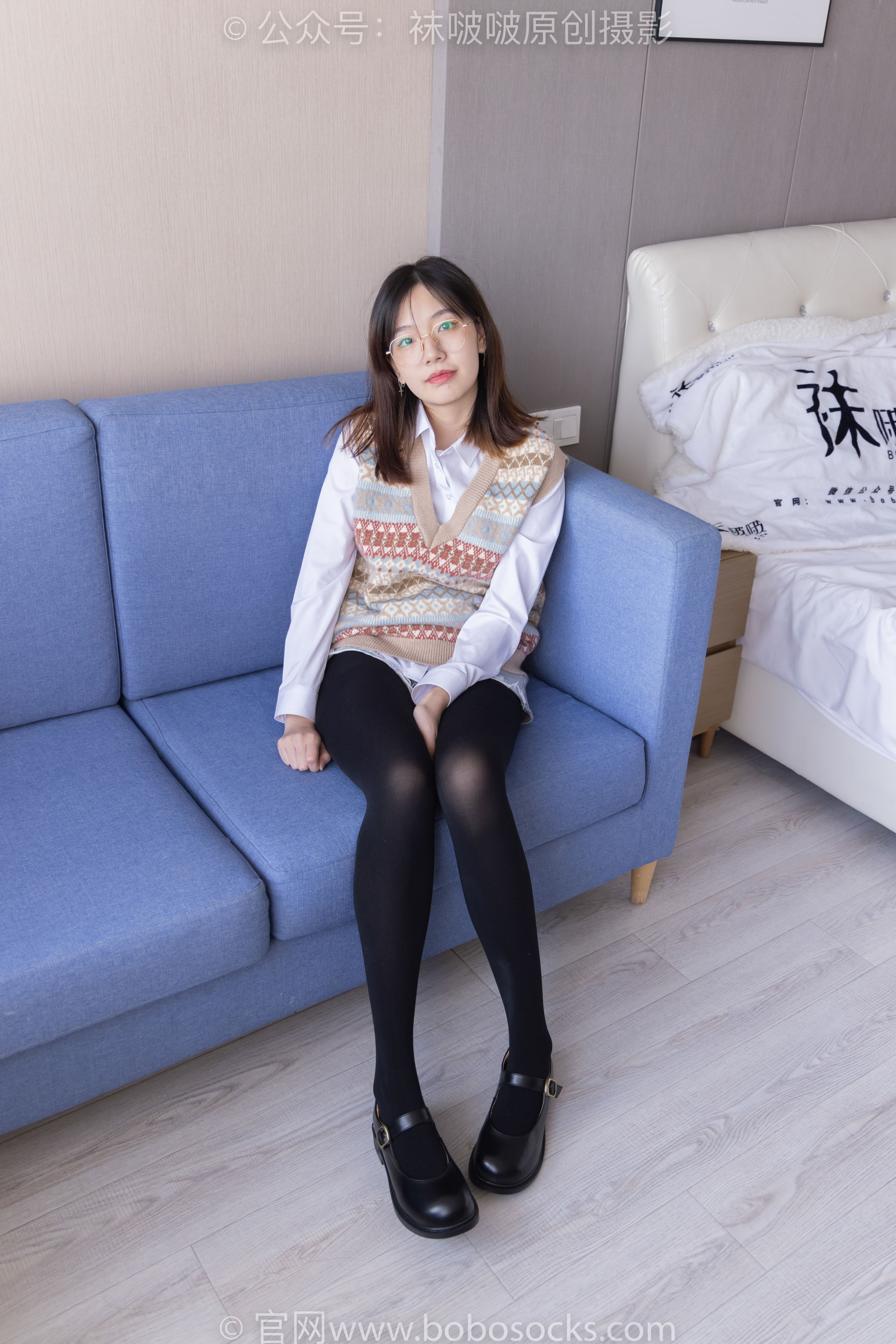 BoBoSocks袜啵啵 No.169 小甜豆-黑皮鞋、厚黑丝、厚肉丝
