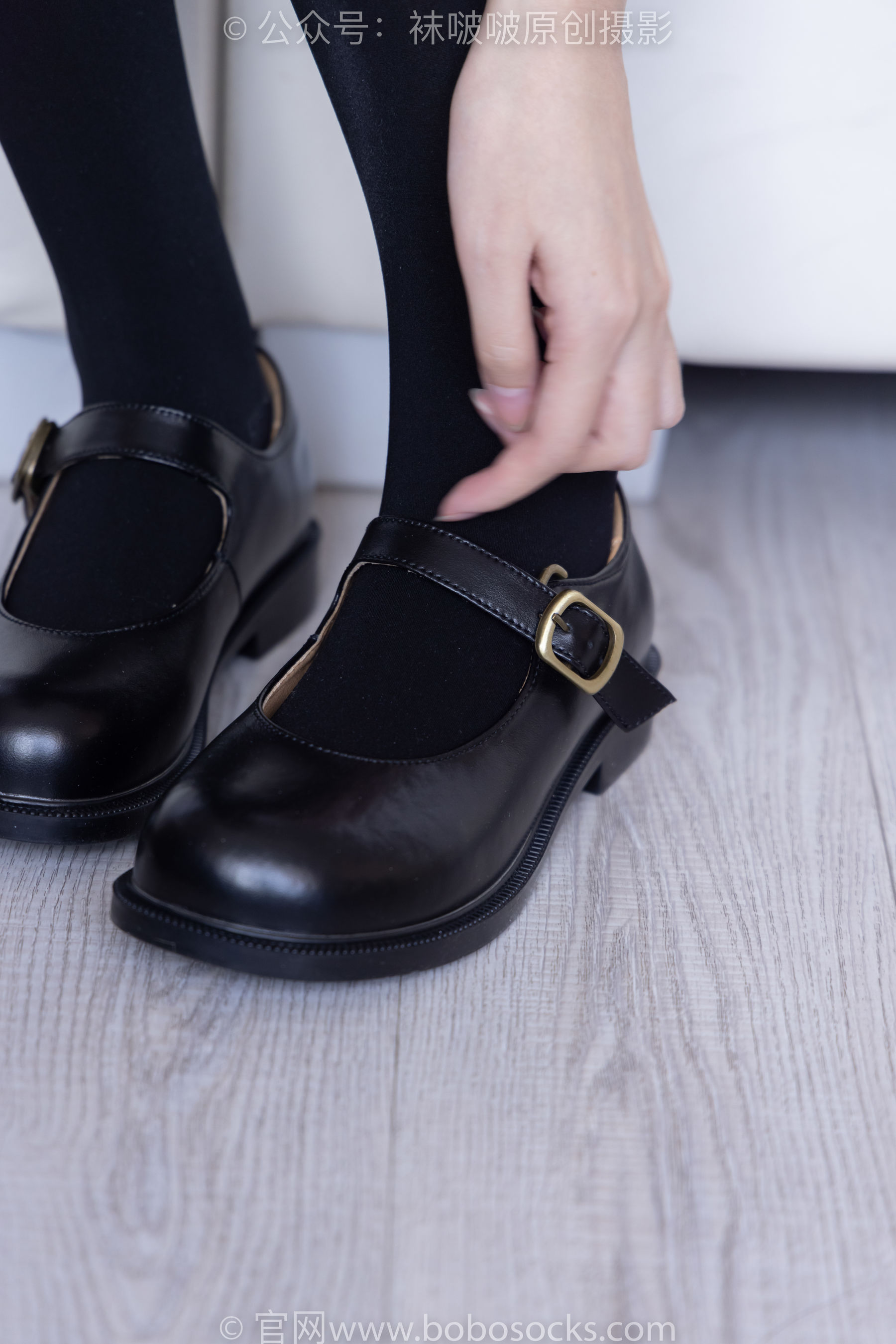 BoBoSocks袜啵啵 No.169 小甜豆-黑皮鞋、厚黑丝、厚肉丝