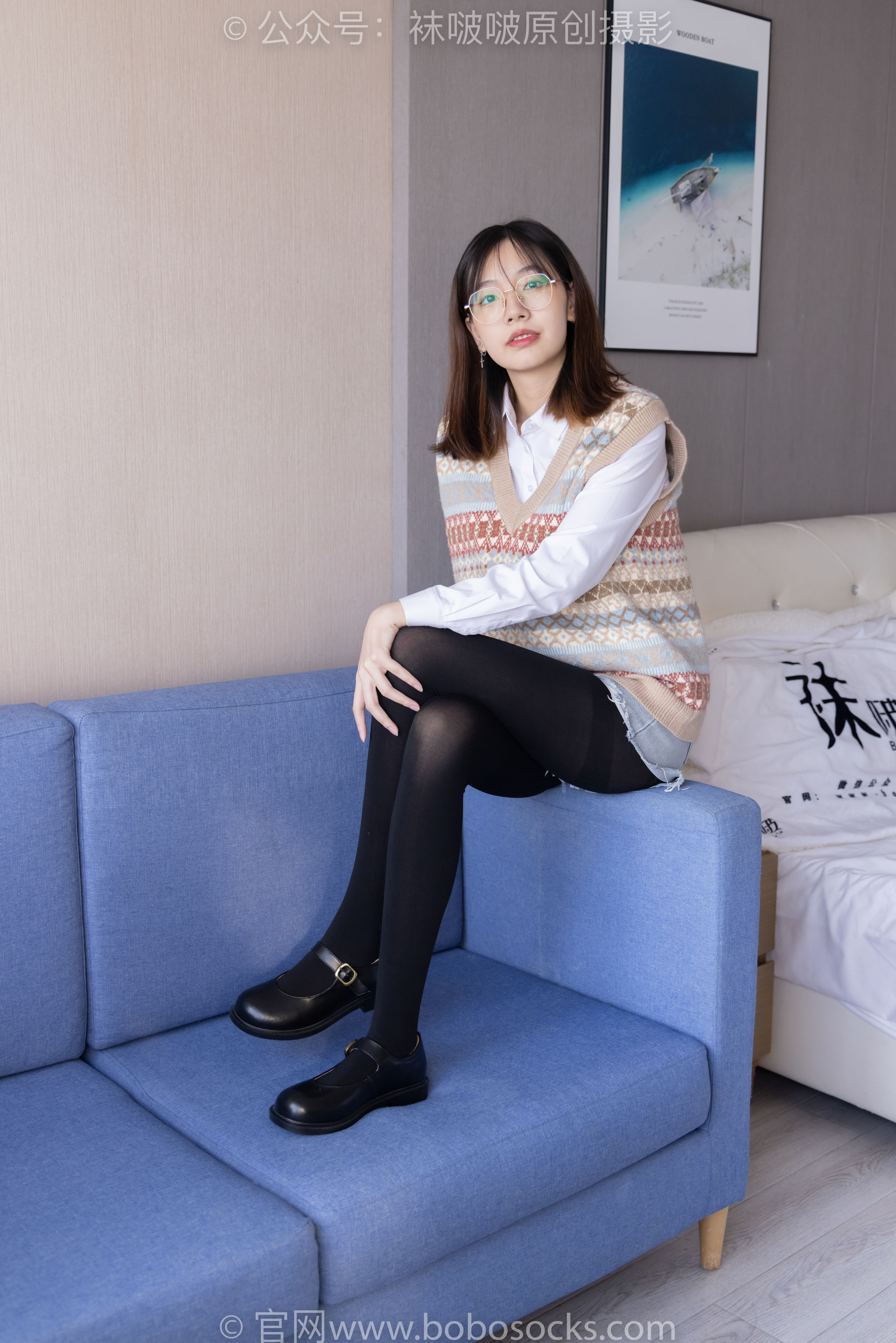 BoBoSocks袜啵啵 No.169 小甜豆-黑皮鞋、厚黑丝、厚肉丝