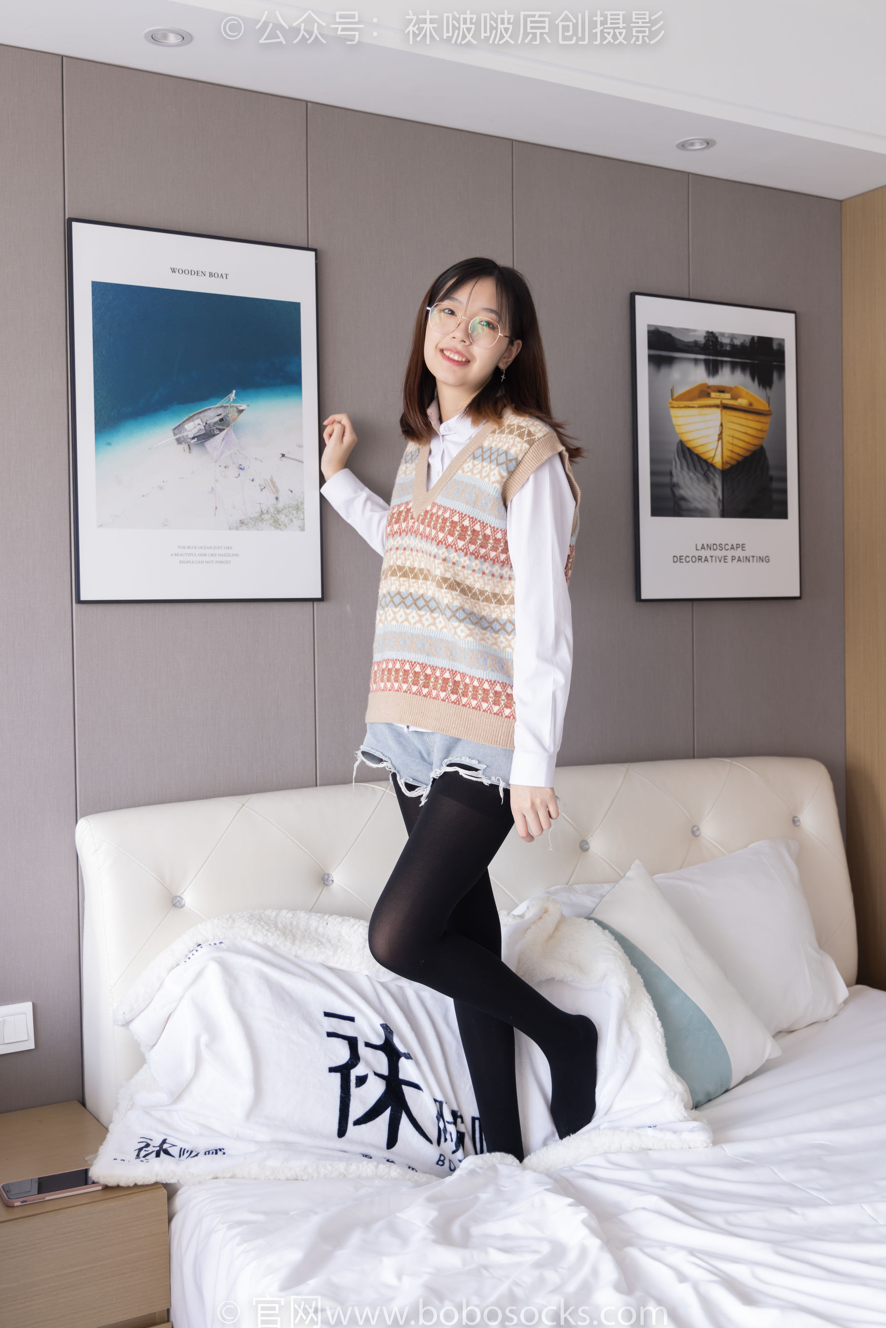 BoBoSocks袜啵啵 No.169 小甜豆-黑皮鞋、厚黑丝、厚肉丝