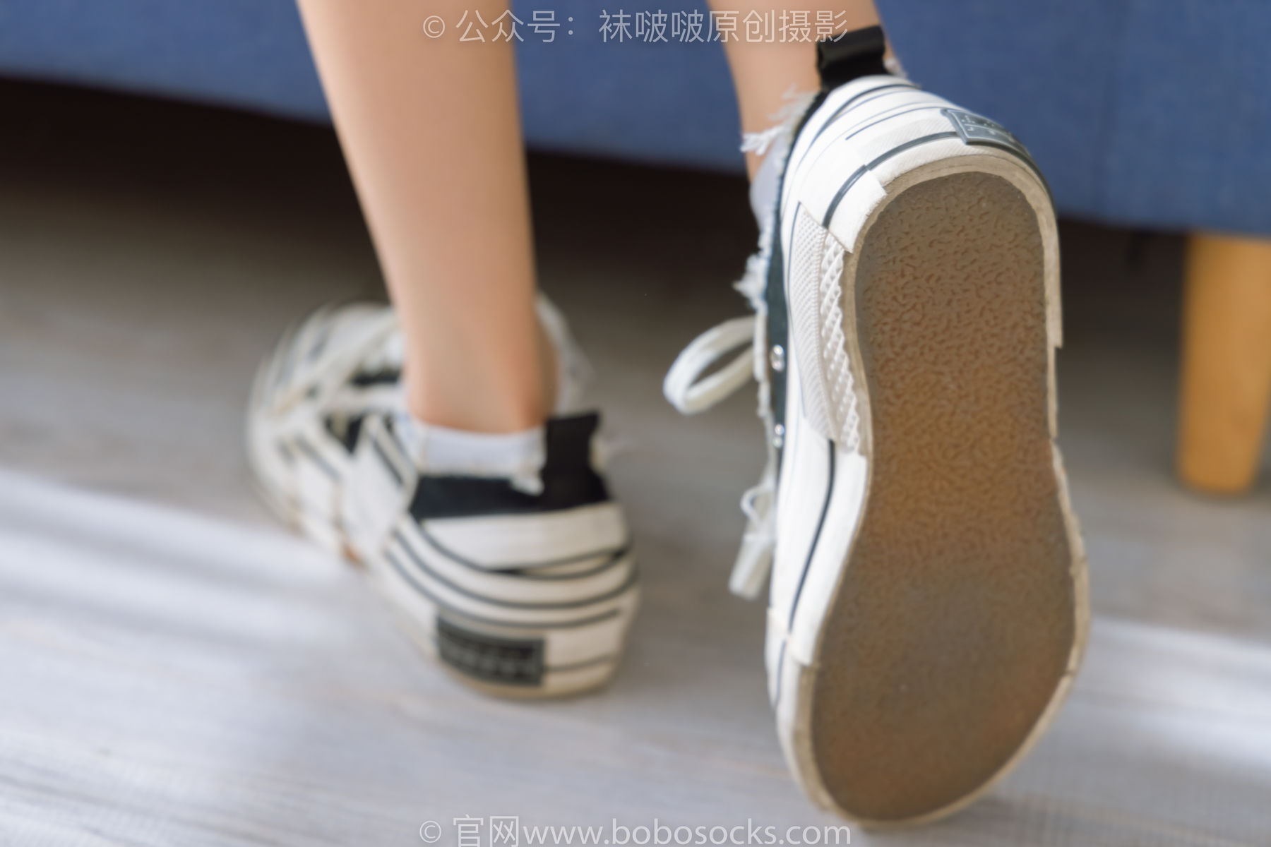 BoBoSocks袜啵啵 No.173 稚予-高跟鞋、板鞋、白丝、肉丝、白棉袜