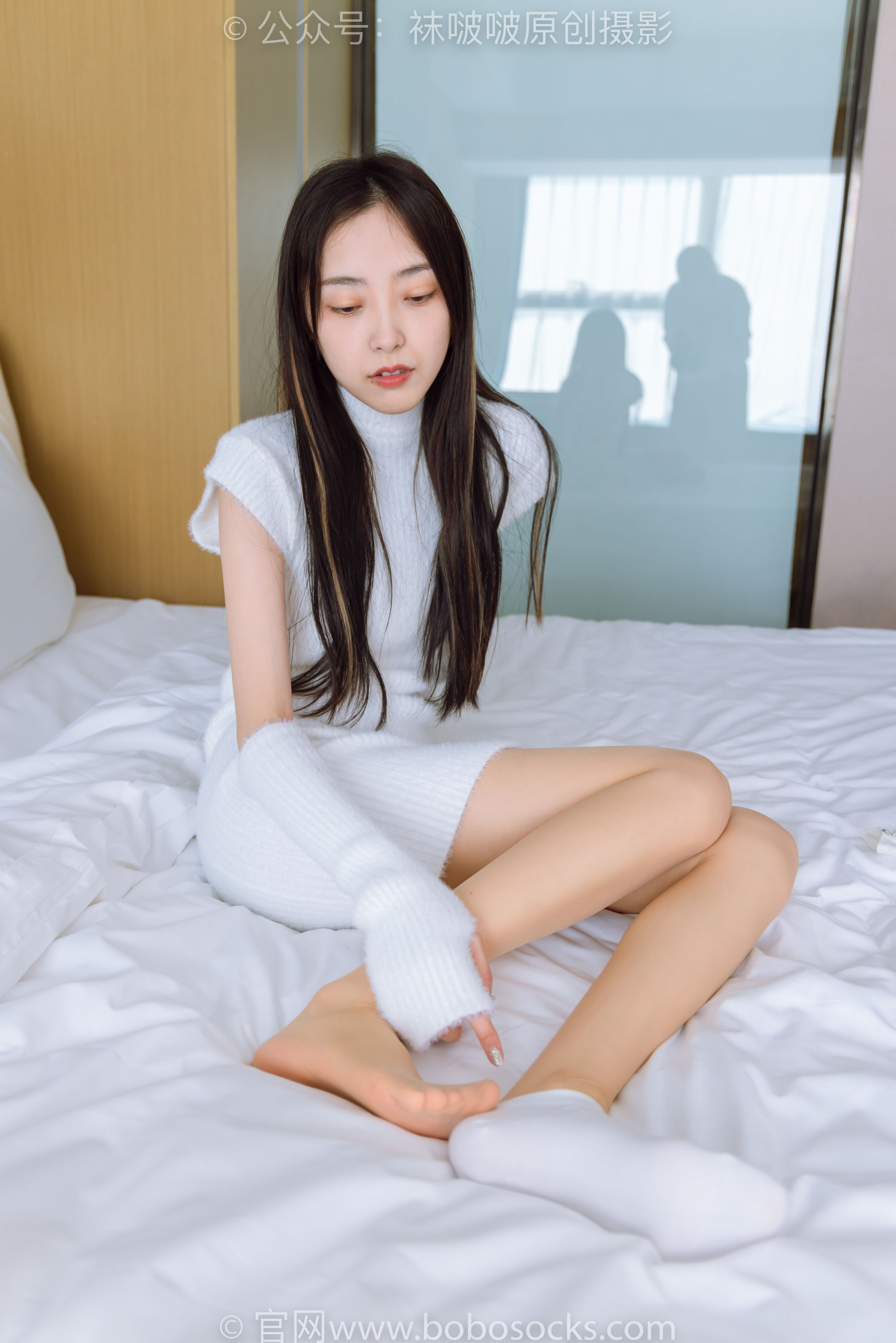 BoBoSocks袜啵啵 No.173 稚予-高跟鞋、板鞋、白丝、肉丝、白棉袜