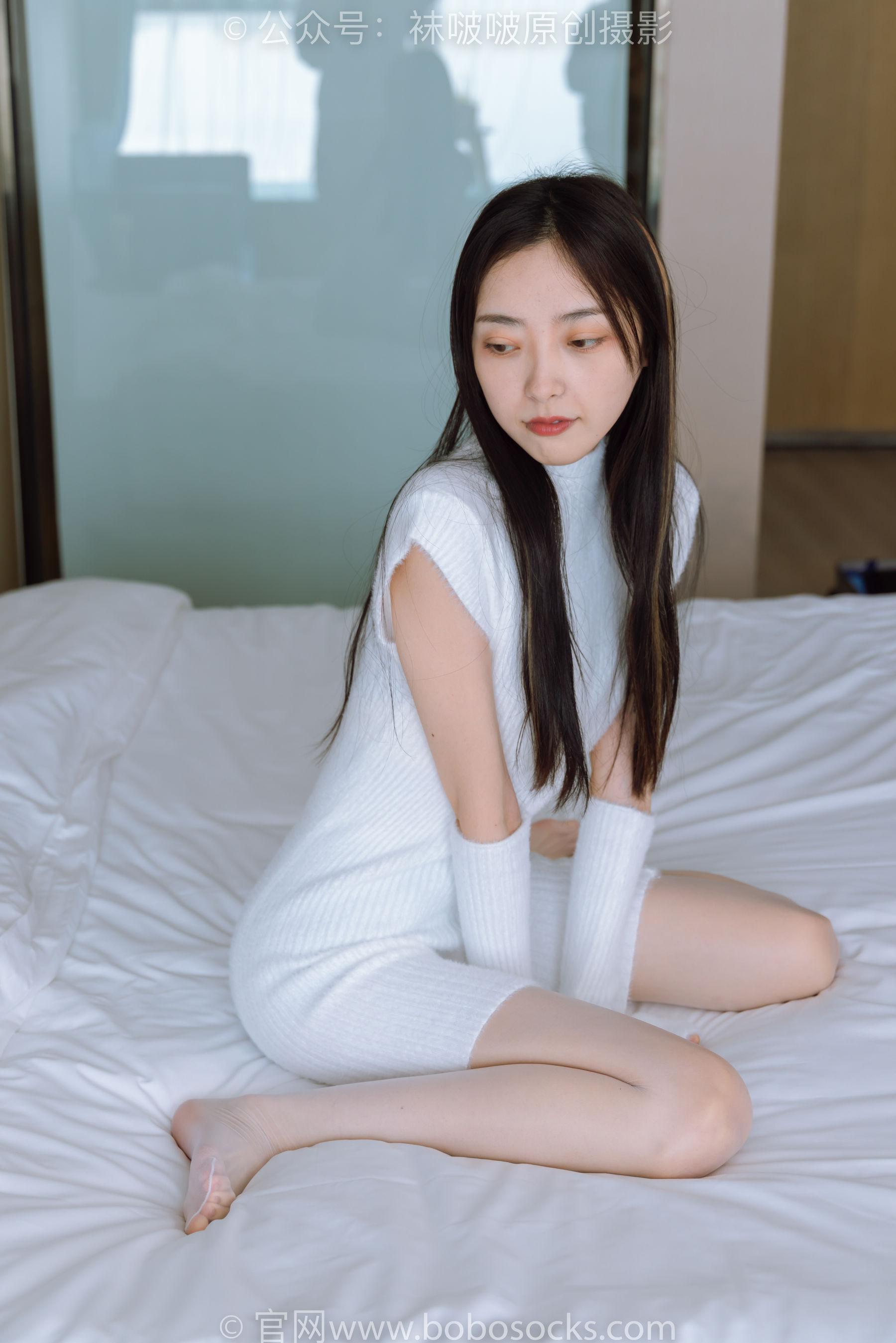 BoBoSocks袜啵啵 No.173 稚予-高跟鞋、板鞋、白丝、肉丝、白棉袜