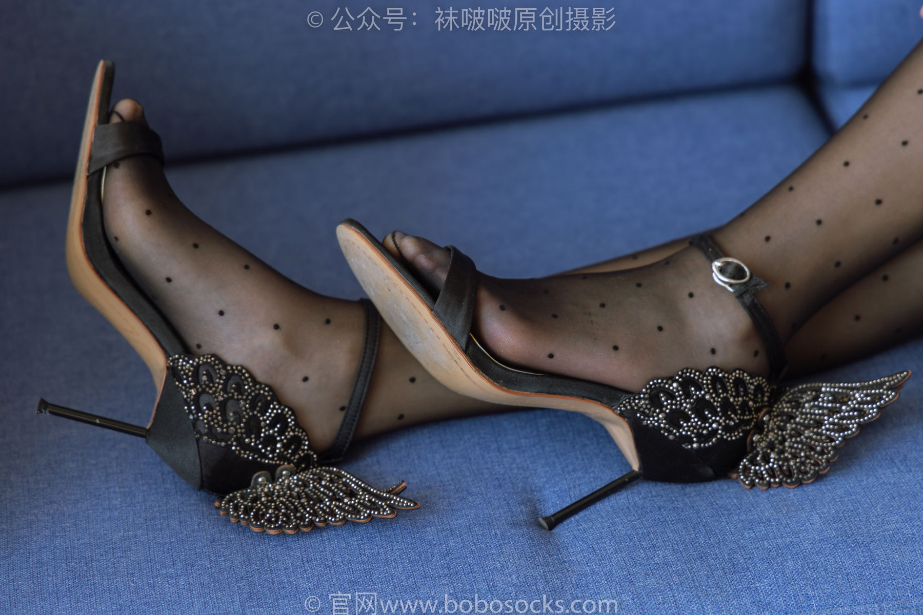 BoBoSocks袜啵啵 No.175 小甜豆-高跟鞋、黑丝 脚尖透明款