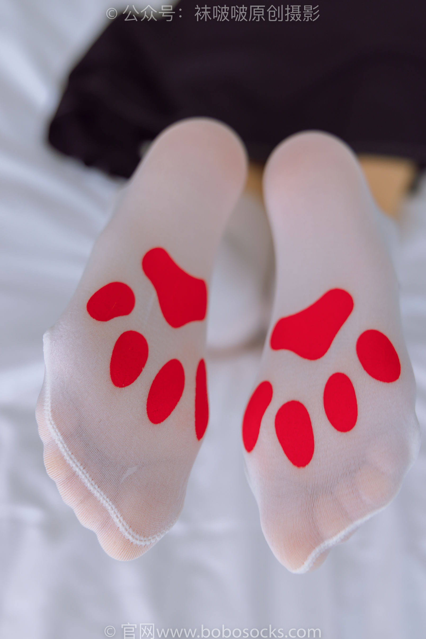 BoBoSocks袜啵啵 No.177 稚予-皮鞋、厚白丝（脚底猫爪印款）