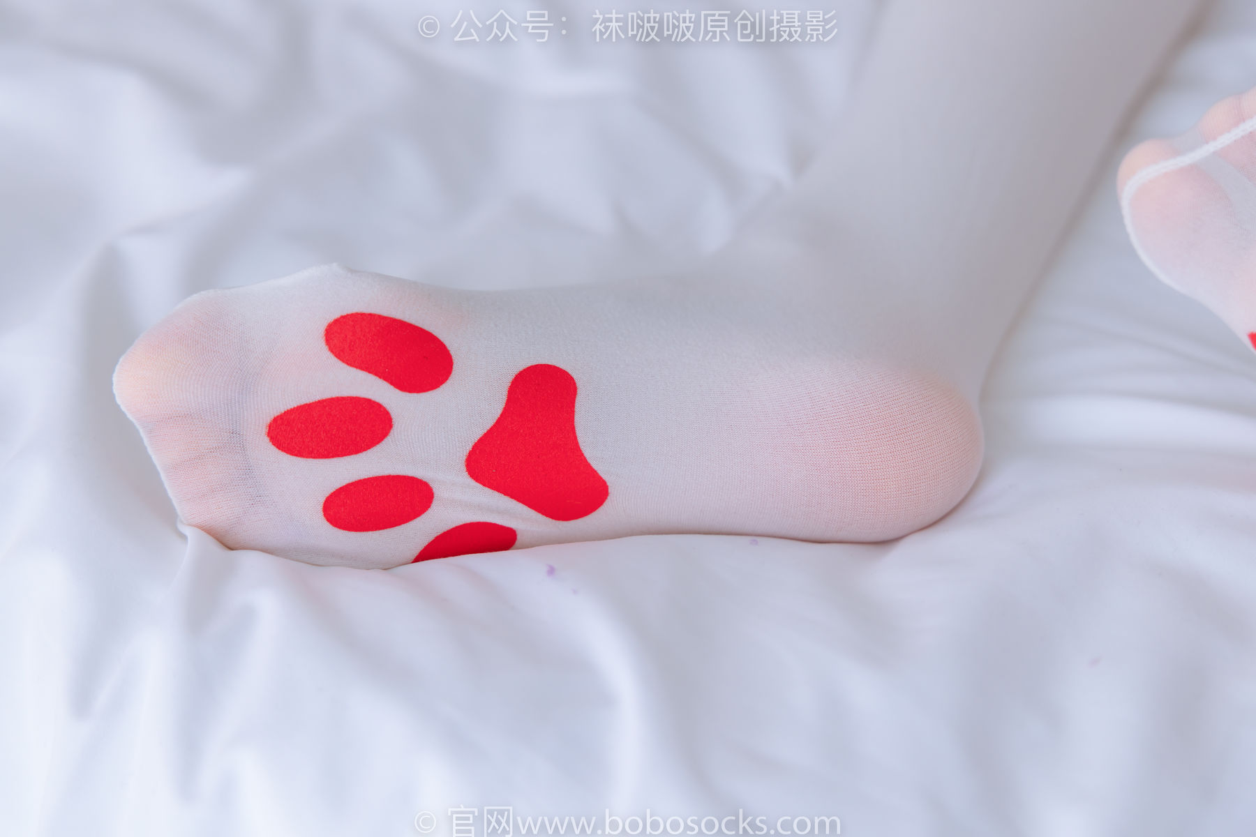 BoBoSocks袜啵啵 No.177 稚予-皮鞋、厚白丝（脚底猫爪印款）