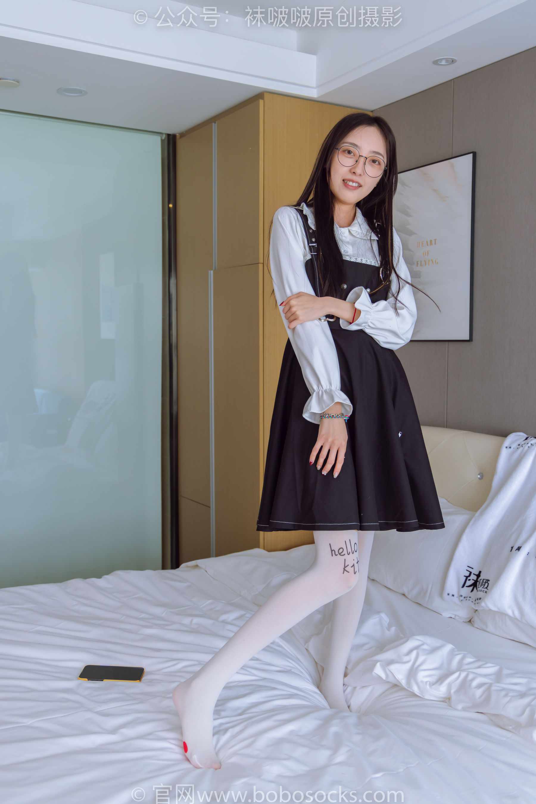 BoBoSocks袜啵啵 No.177 稚予-皮鞋、厚白丝（脚底猫爪印款）