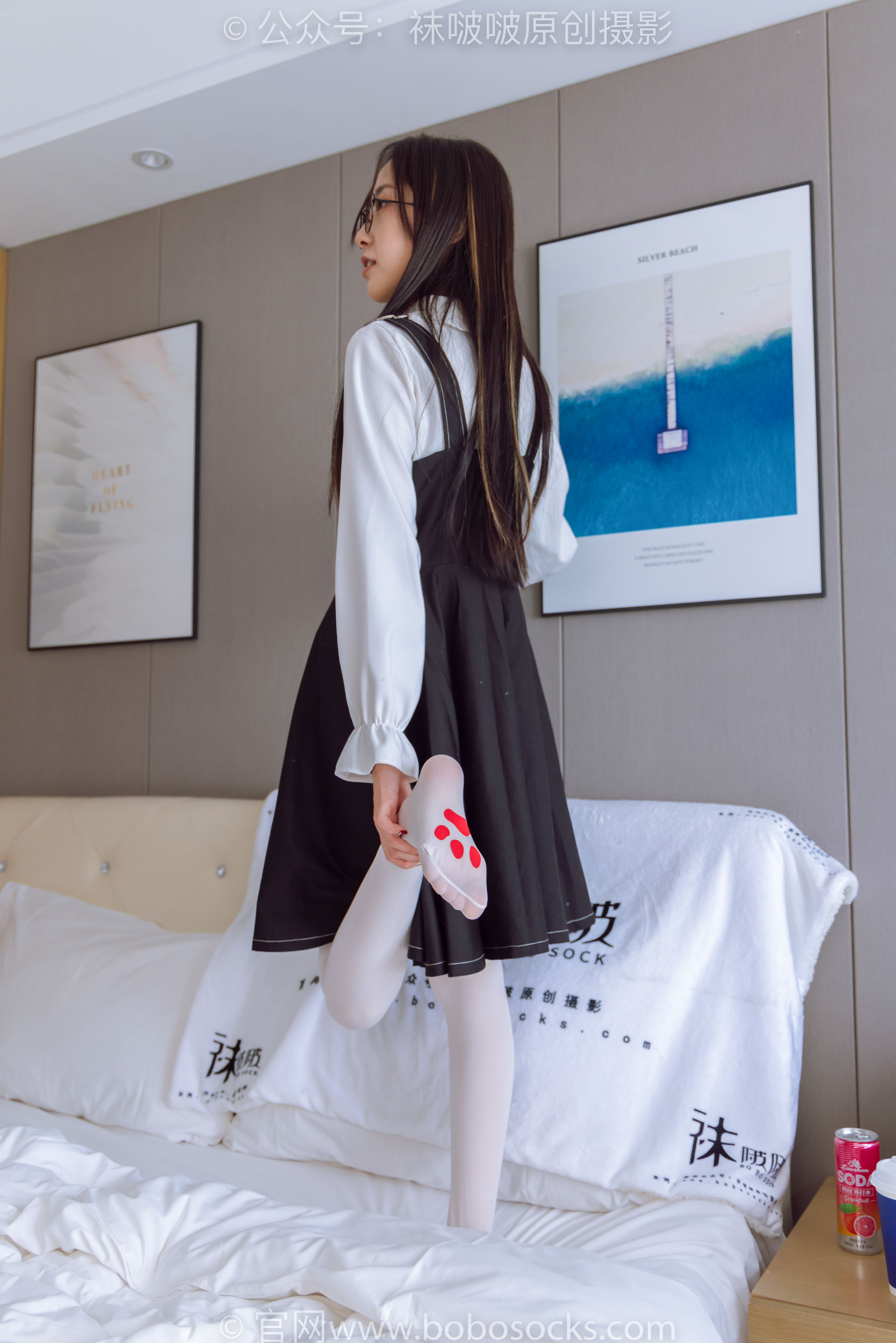 BoBoSocks袜啵啵 No.177 稚予-皮鞋、厚白丝（脚底猫爪印款）