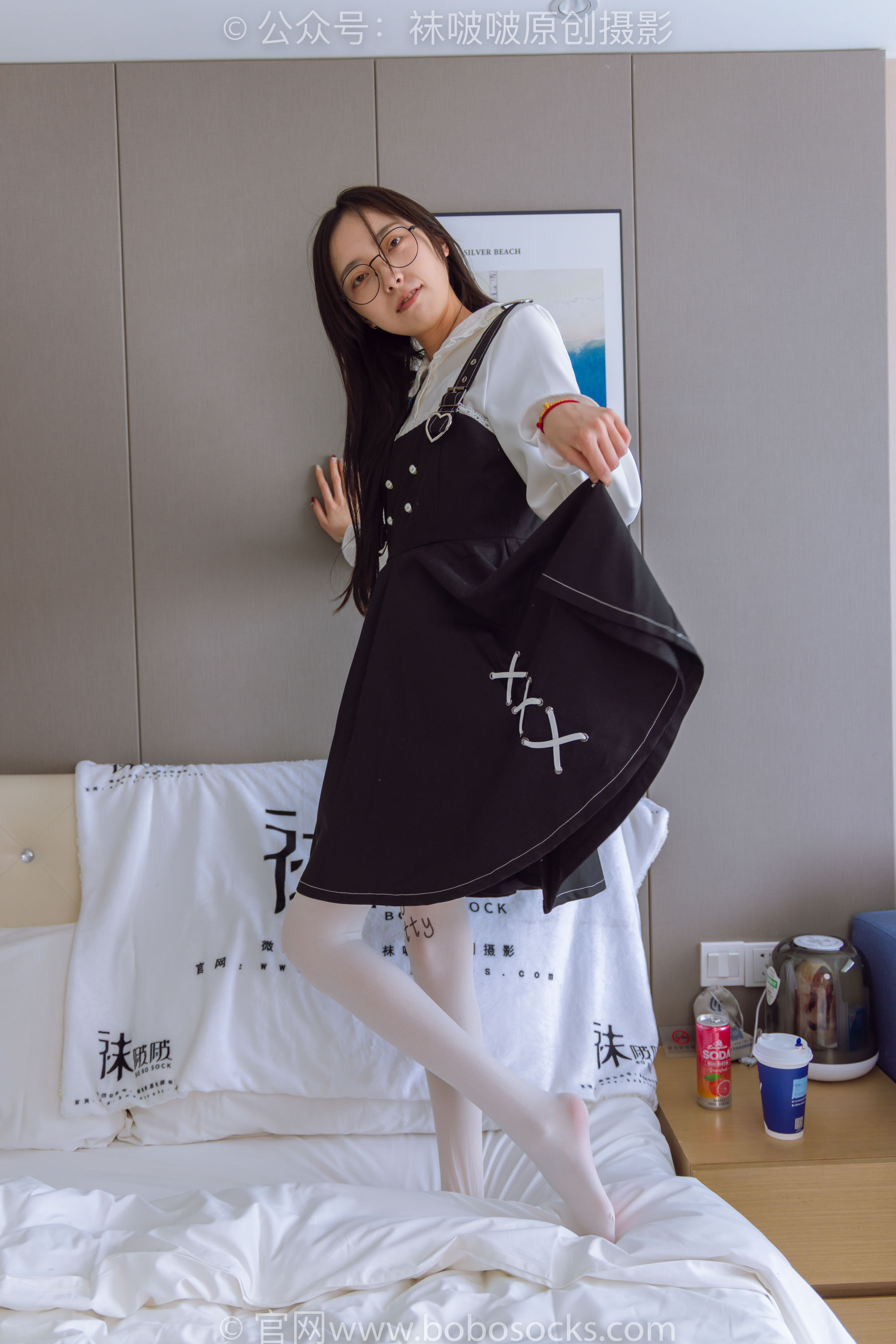 BoBoSocks袜啵啵 No.177 稚予-皮鞋、厚白丝（脚底猫爪印款）