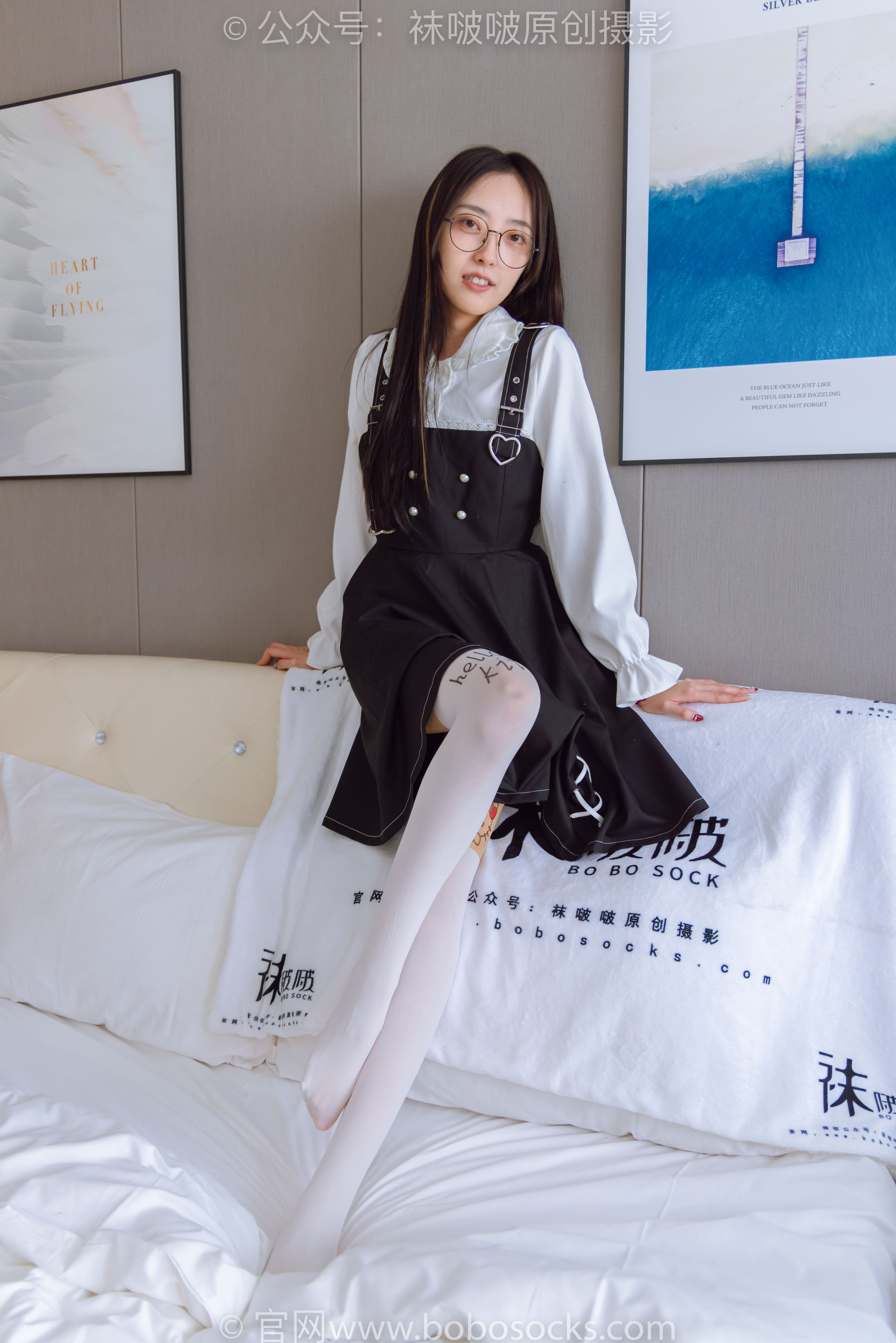 BoBoSocks袜啵啵 No.177 稚予-皮鞋、厚白丝（脚底猫爪印款）