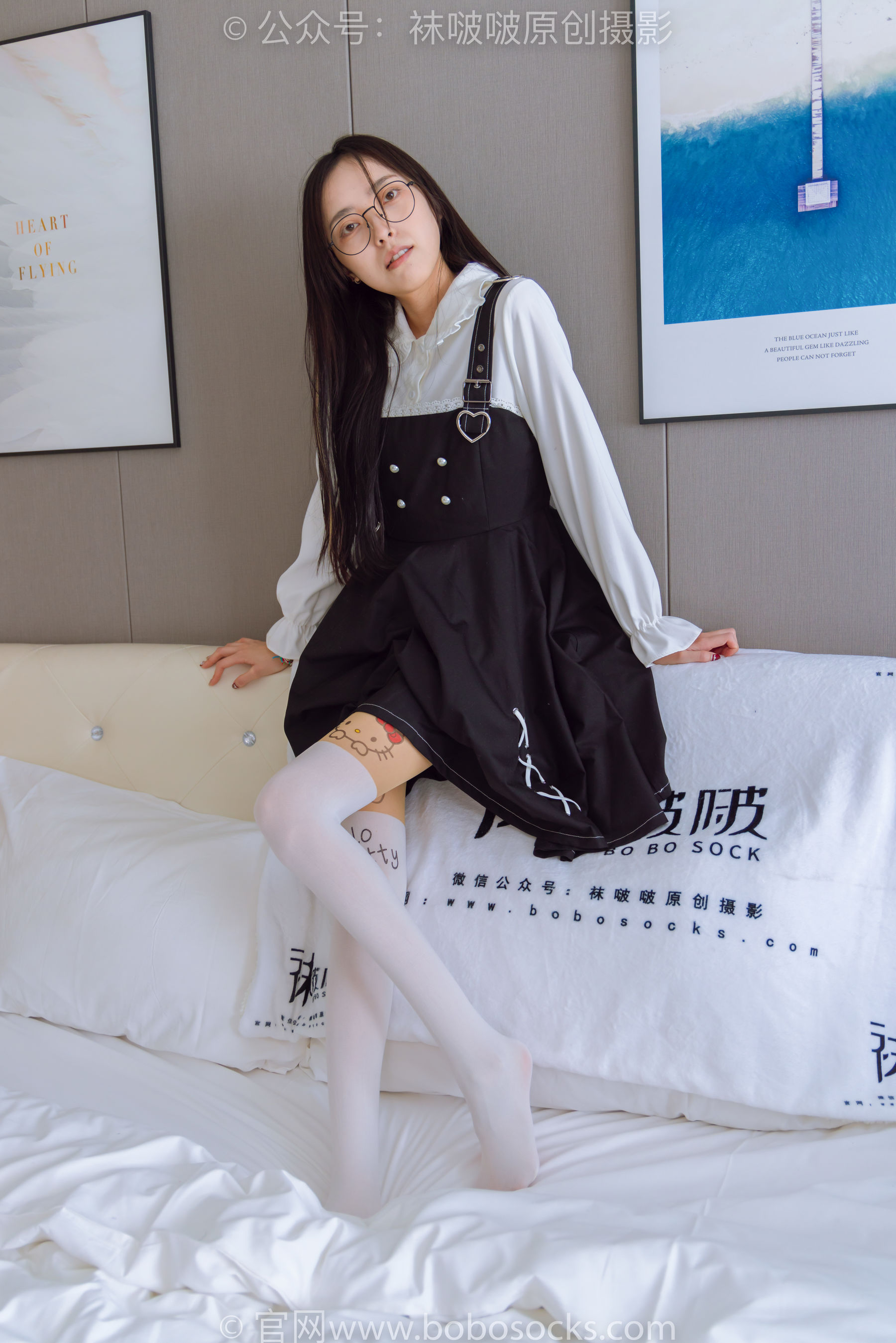 BoBoSocks袜啵啵 No.177 稚予-皮鞋、厚白丝（脚底猫爪印款）