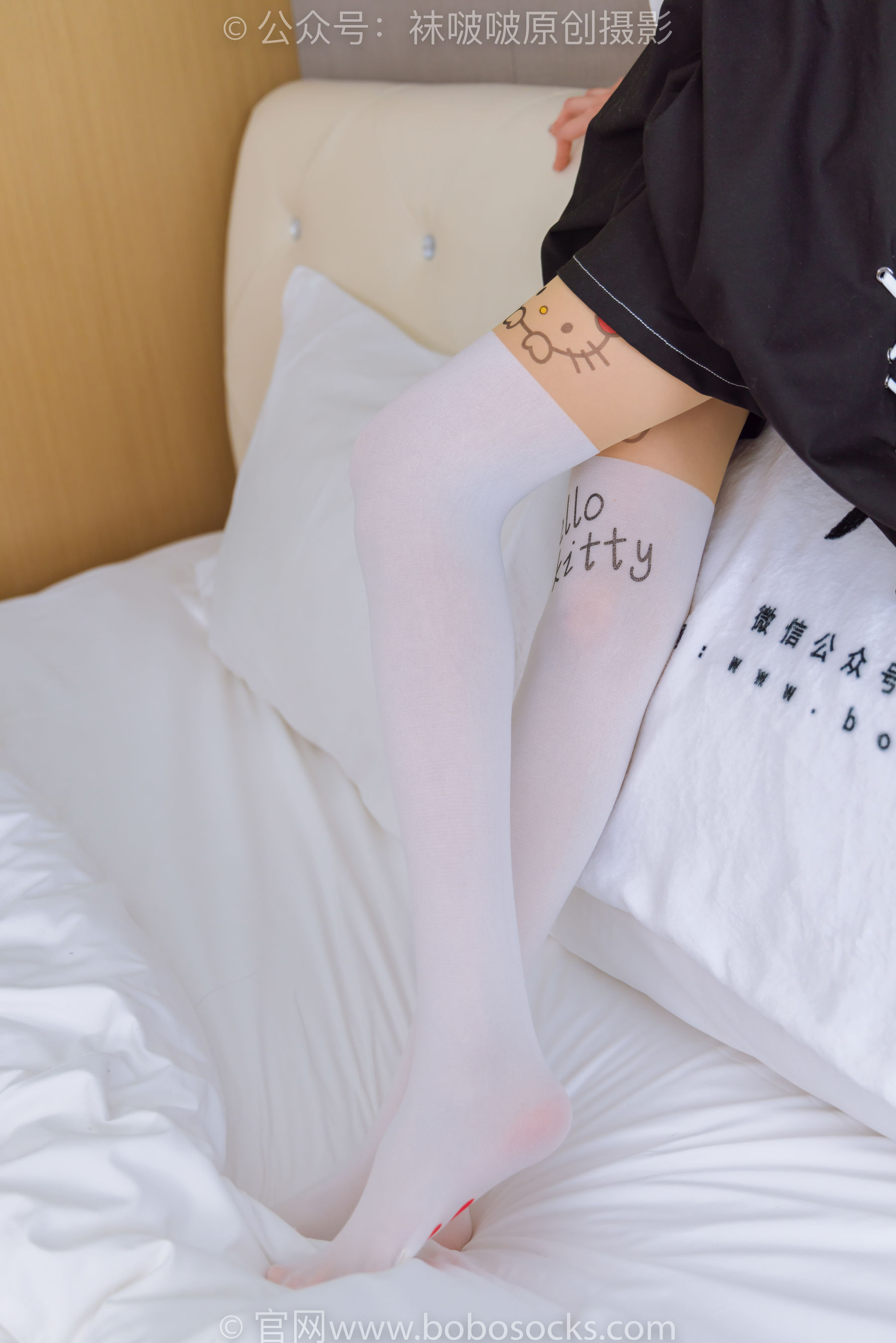 BoBoSocks袜啵啵 No.177 稚予-皮鞋、厚白丝（脚底猫爪印款）