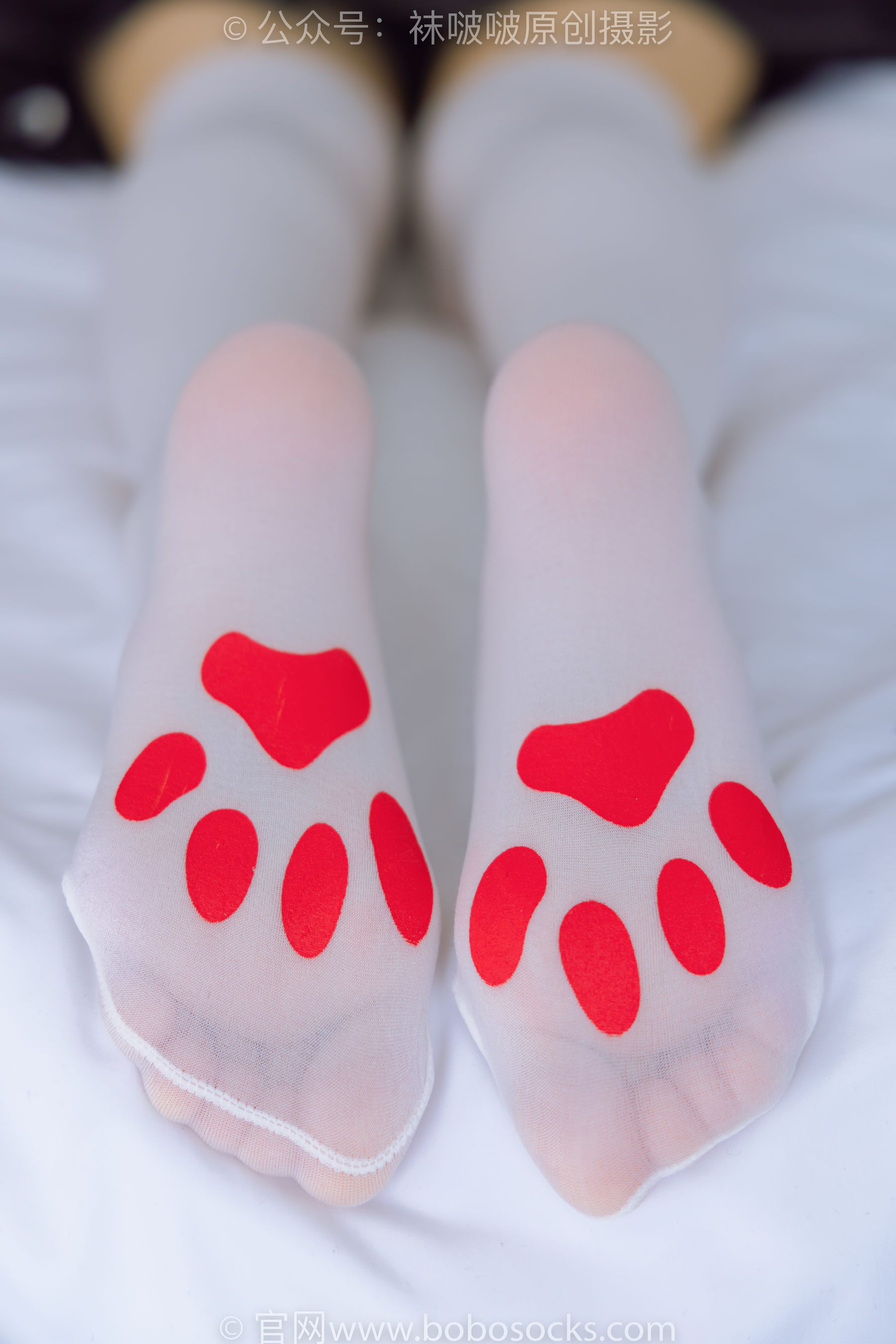 BoBoSocks袜啵啵 No.177 稚予-皮鞋、厚白丝（脚底猫爪印款）
